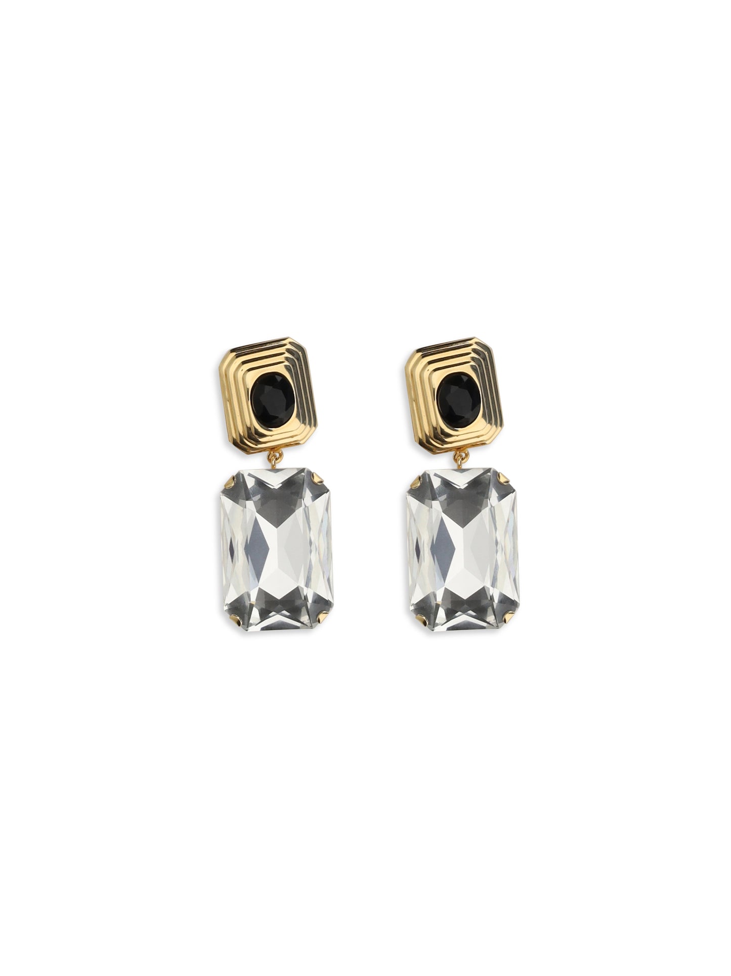Alessandra Rich Women Clip-On Earrings With Crystal Drop ALESSANDRA RICH