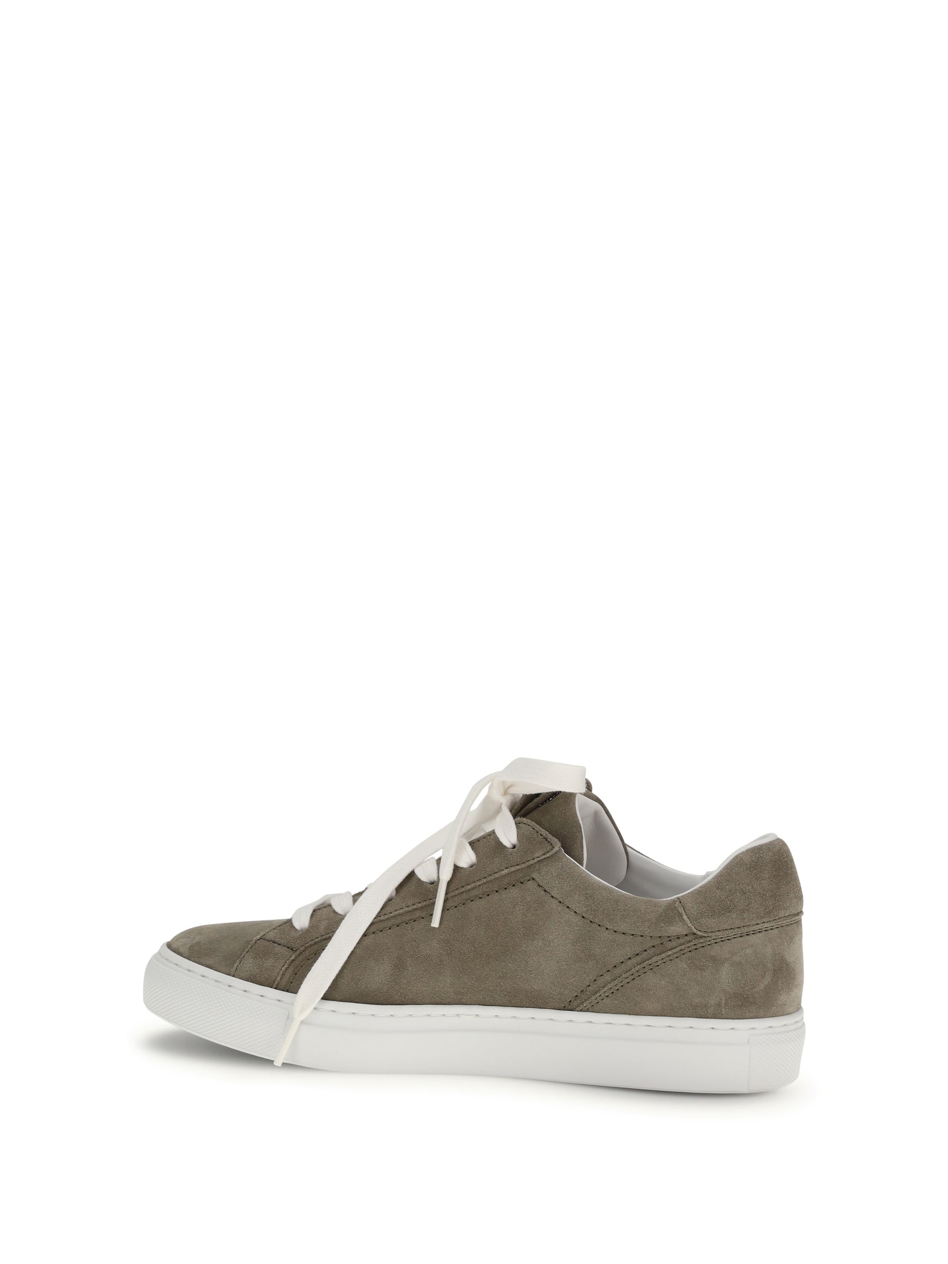 Brunello Cucinelli Women Suede Sneakers With Precious Loop BRUNELLO CUCINELLI