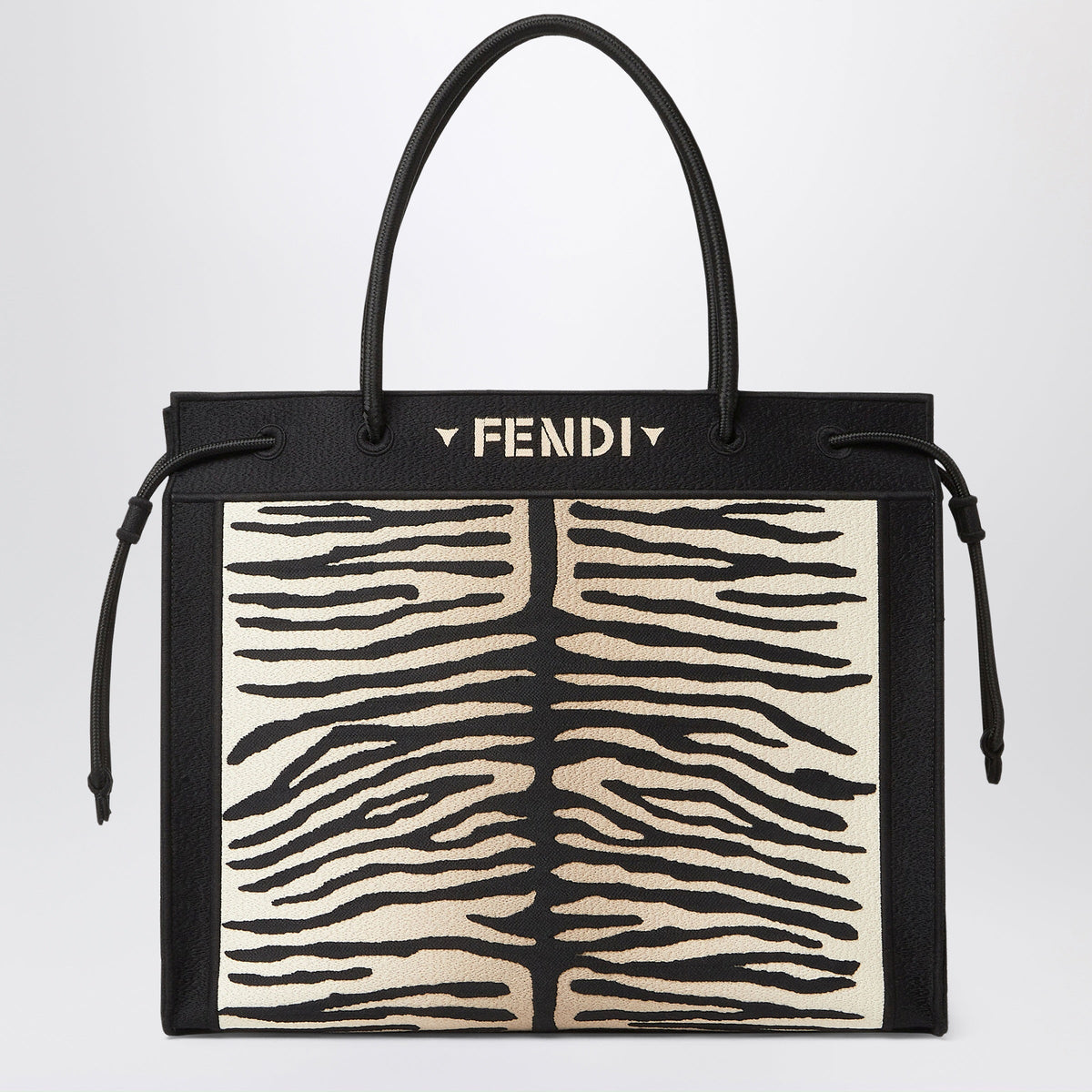 Fendi Fendi Magic Shopper Large In Tiger-Effect Pattern Women FENDI