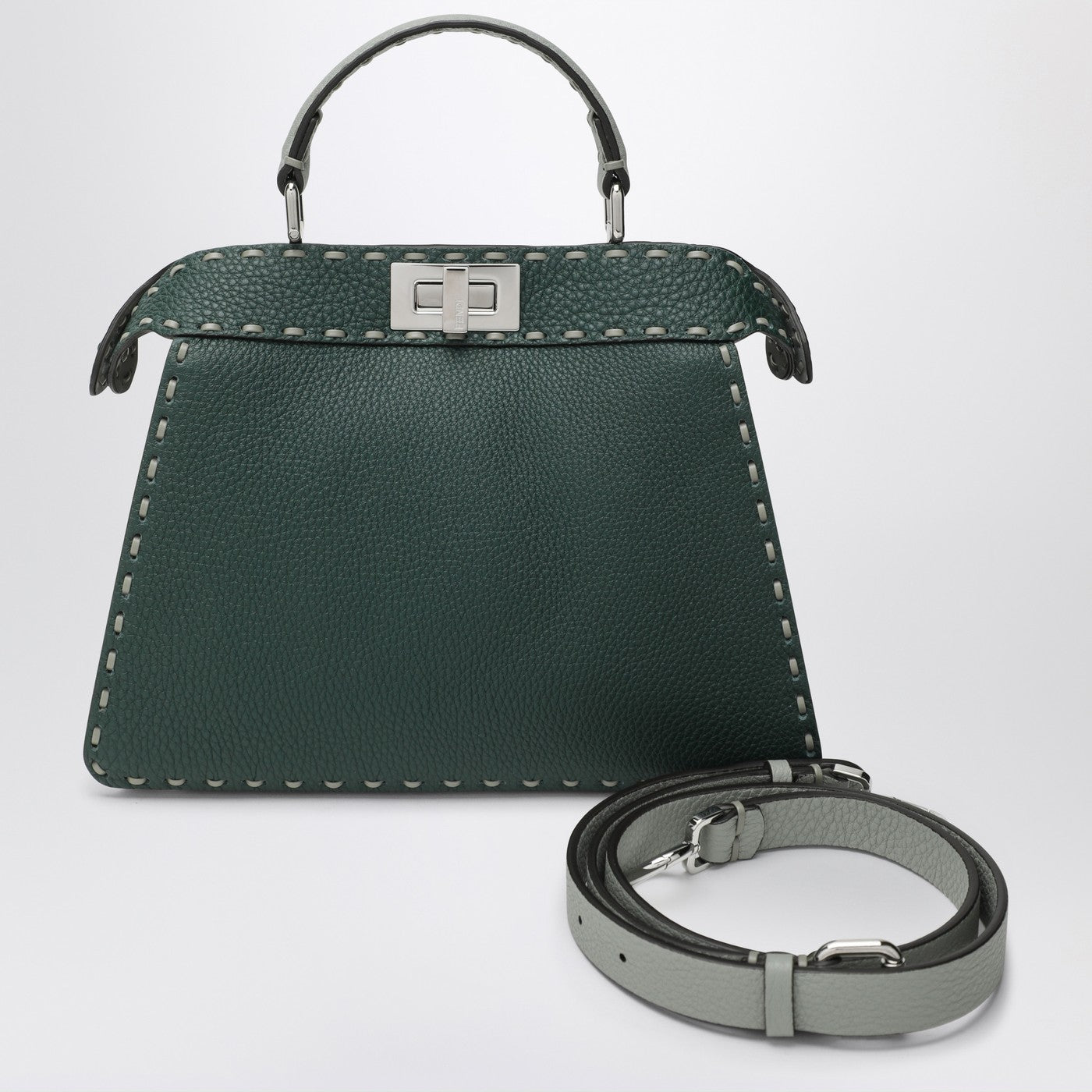 Fendi Multicolour Sage Selleria Small Peekaboo Iseeu Bag Women FENDI