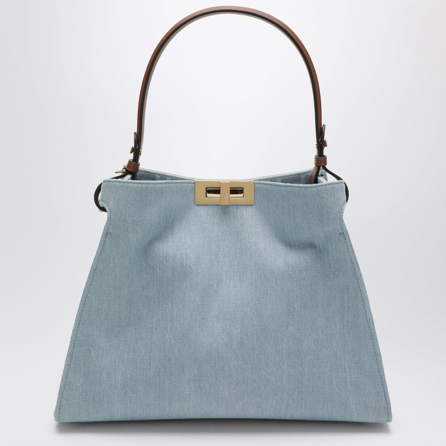 Fendi Fendi Way Bag In Light Blue Denim Women FENDI