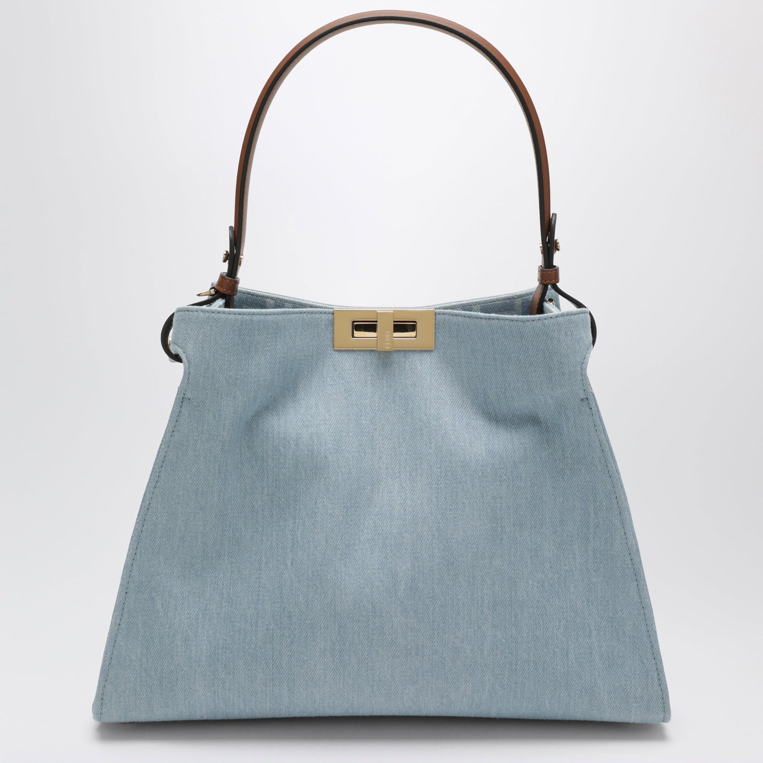Fendi Fendi Way Bag In Light Blue Denim Women FENDI