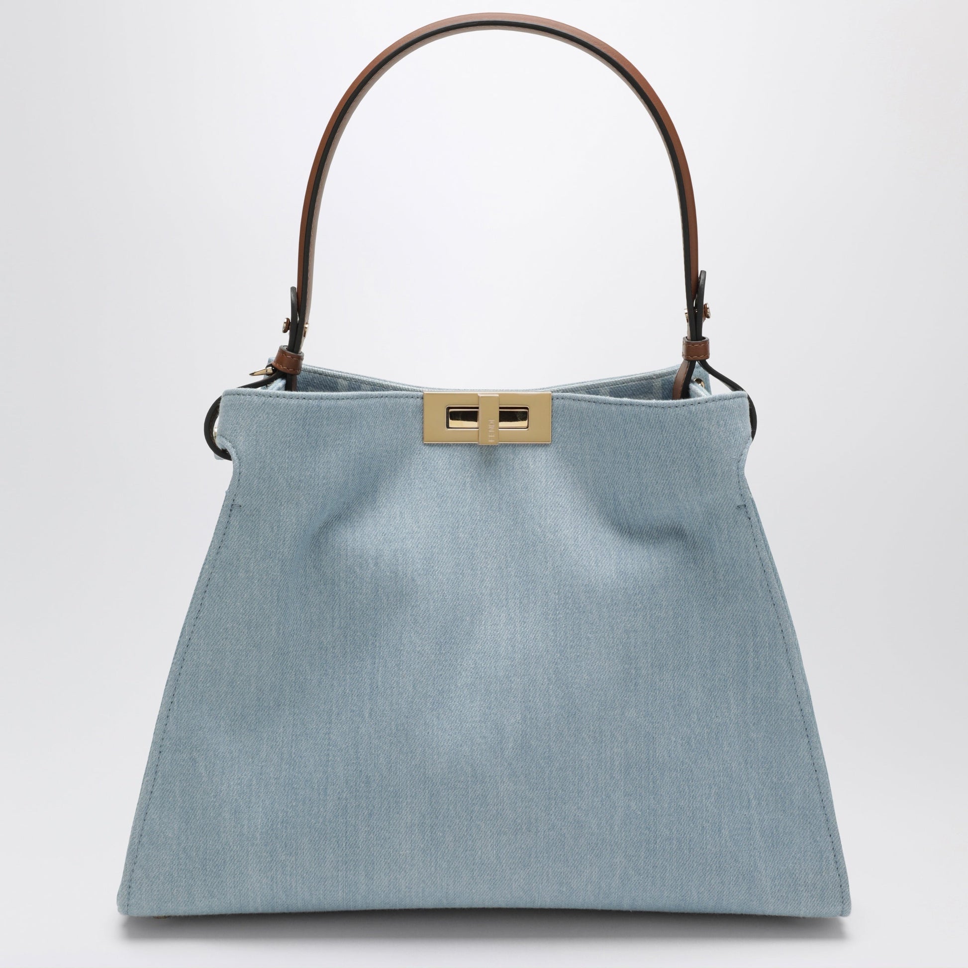 Fendi Fendi Way Bag In Light Blue Denim Women FENDI
