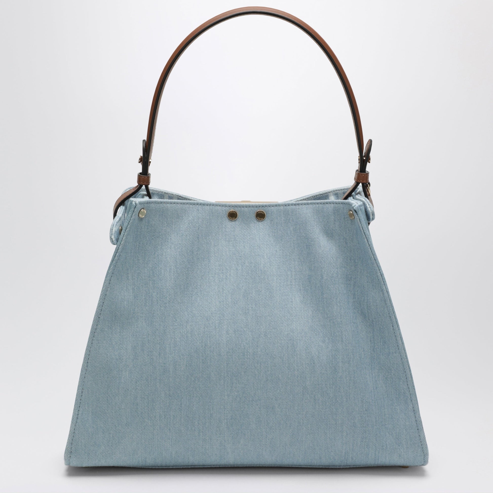 Fendi Fendi Way Bag In Light Blue Denim Women FENDI