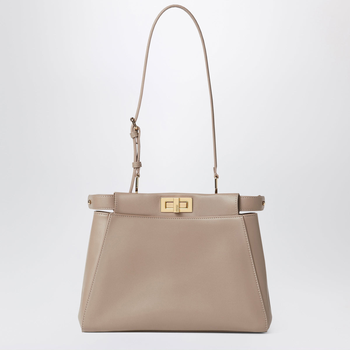 Fendi Taupe Peekaboo Soft Large Bag Women FENDI