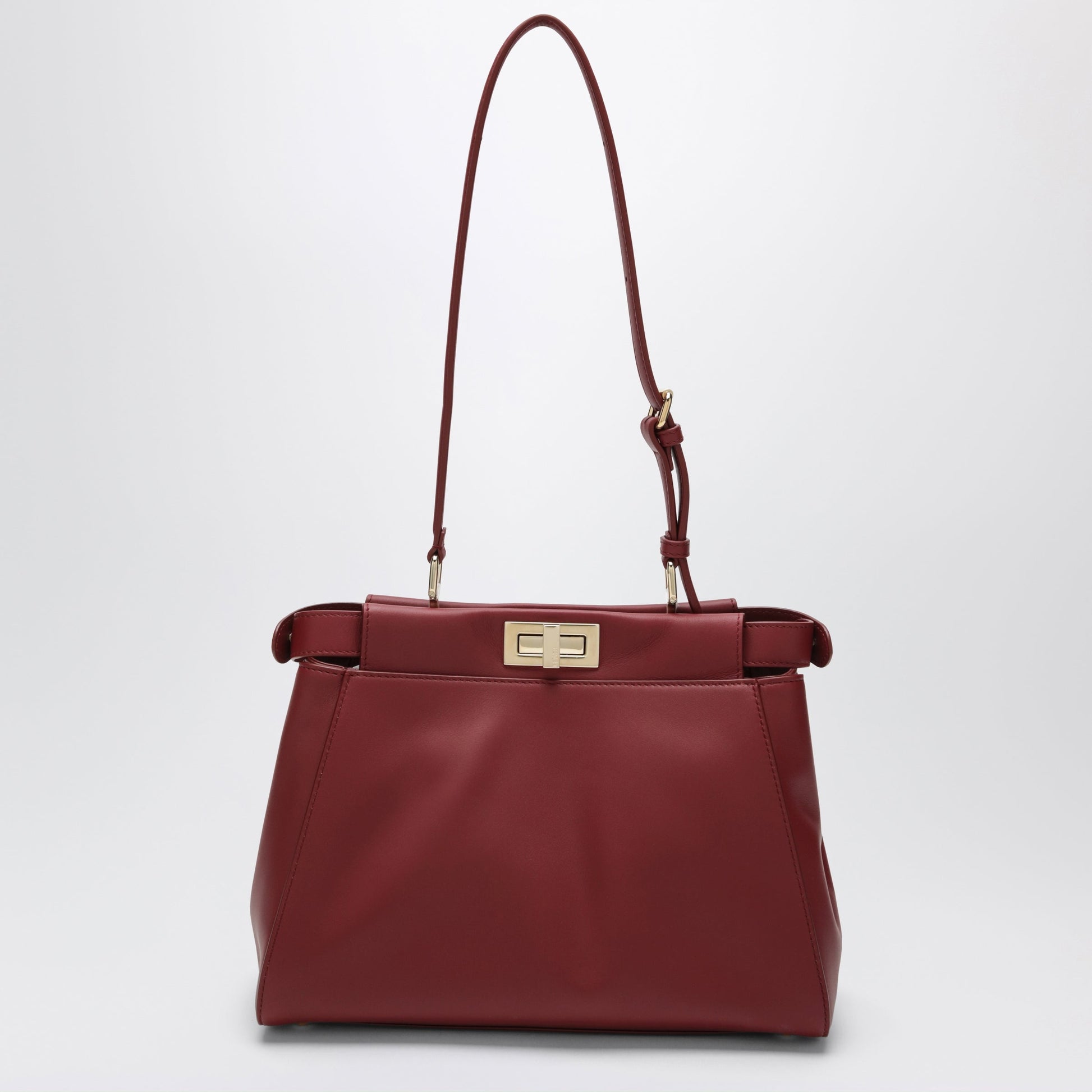 Fendi Dark Red Peekaboo Soft Large Bag Women FENDI