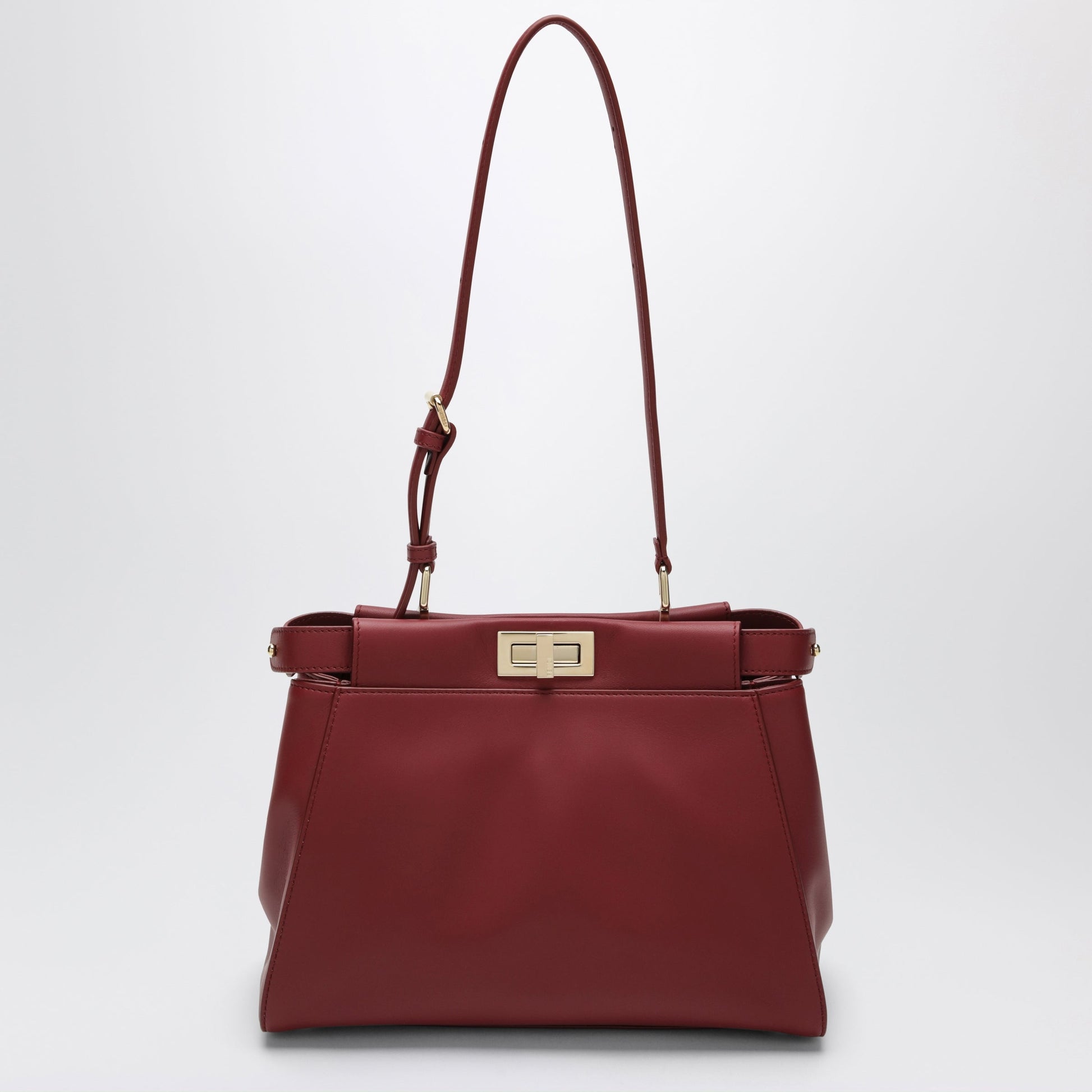 Fendi Dark Red Peekaboo Soft Large Bag Women FENDI