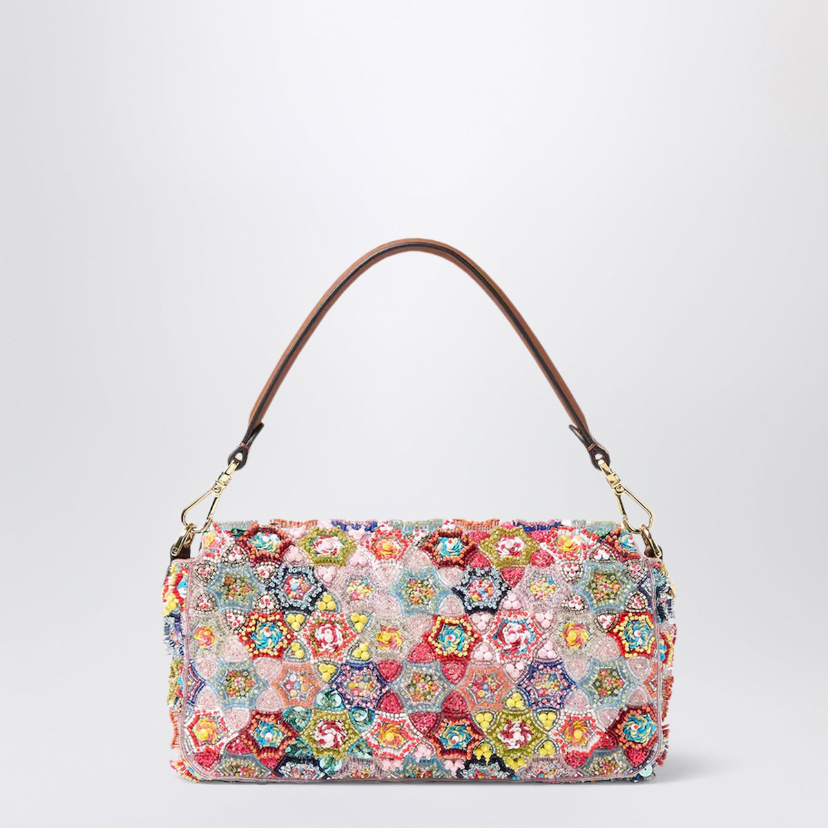 Fendi Baguette Bag With Multicoloured Beadwork Women FENDI