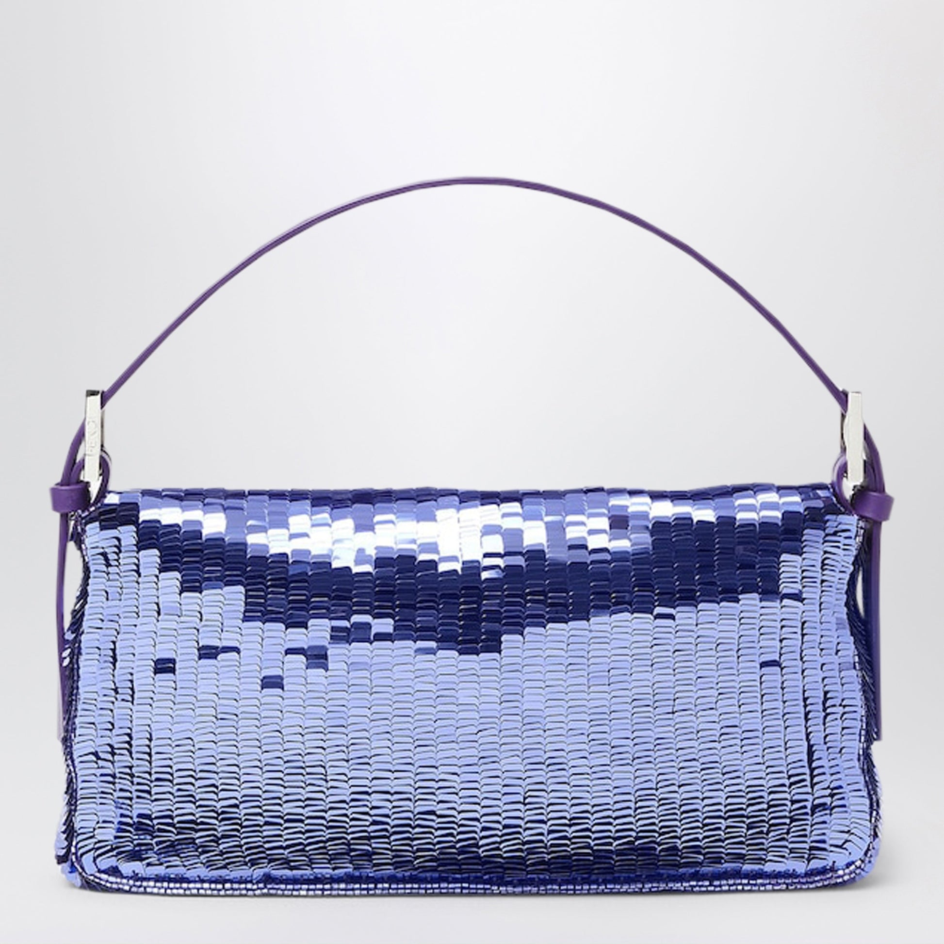 Fendi Baguetteâ® 26424 Purple Sequinned Bag Women FENDI