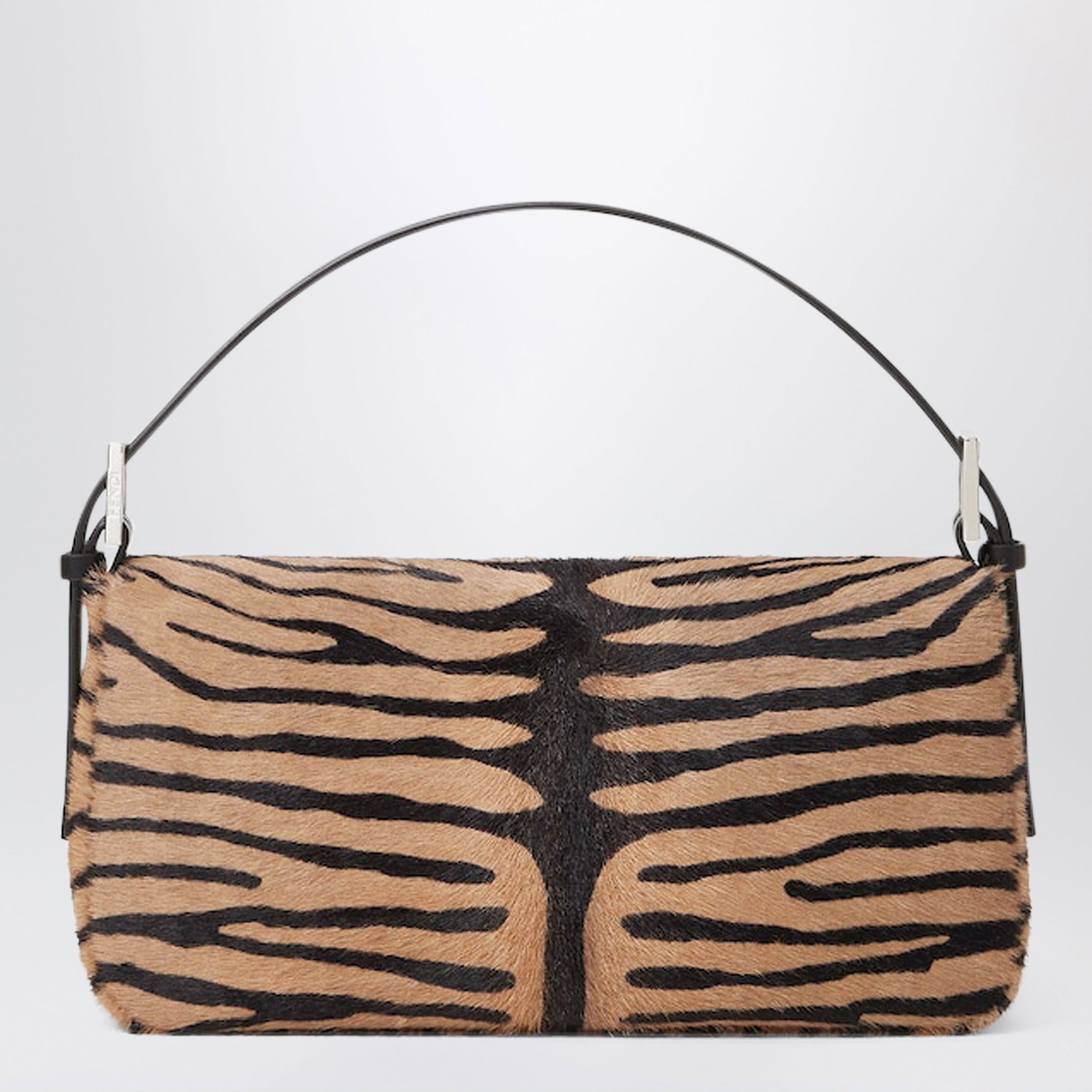 Fendi Baguetteâ® 26424 Tiger-Print Pony-Effect Leather Re Edition Bag Women FENDI