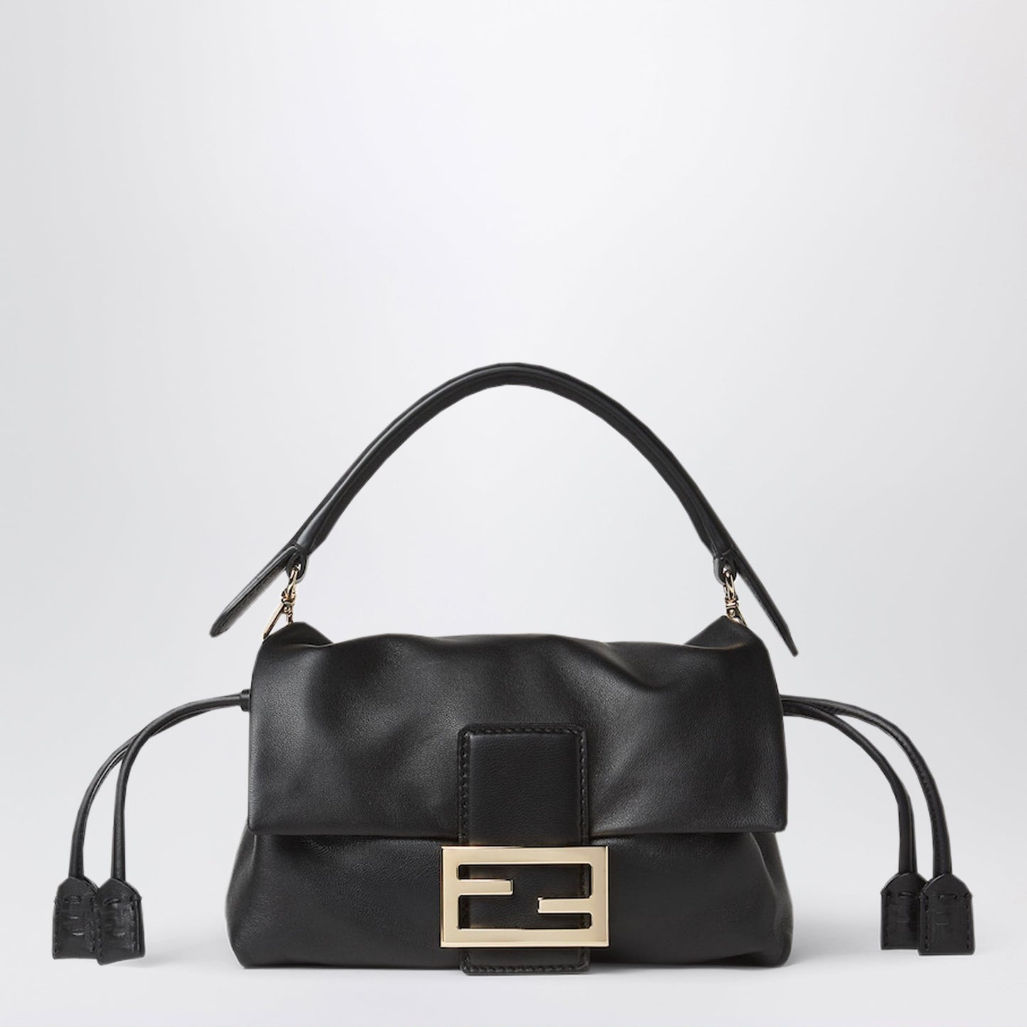 Fendi Black Baguetteâ® Soft Small Mini Bag Women FENDI
