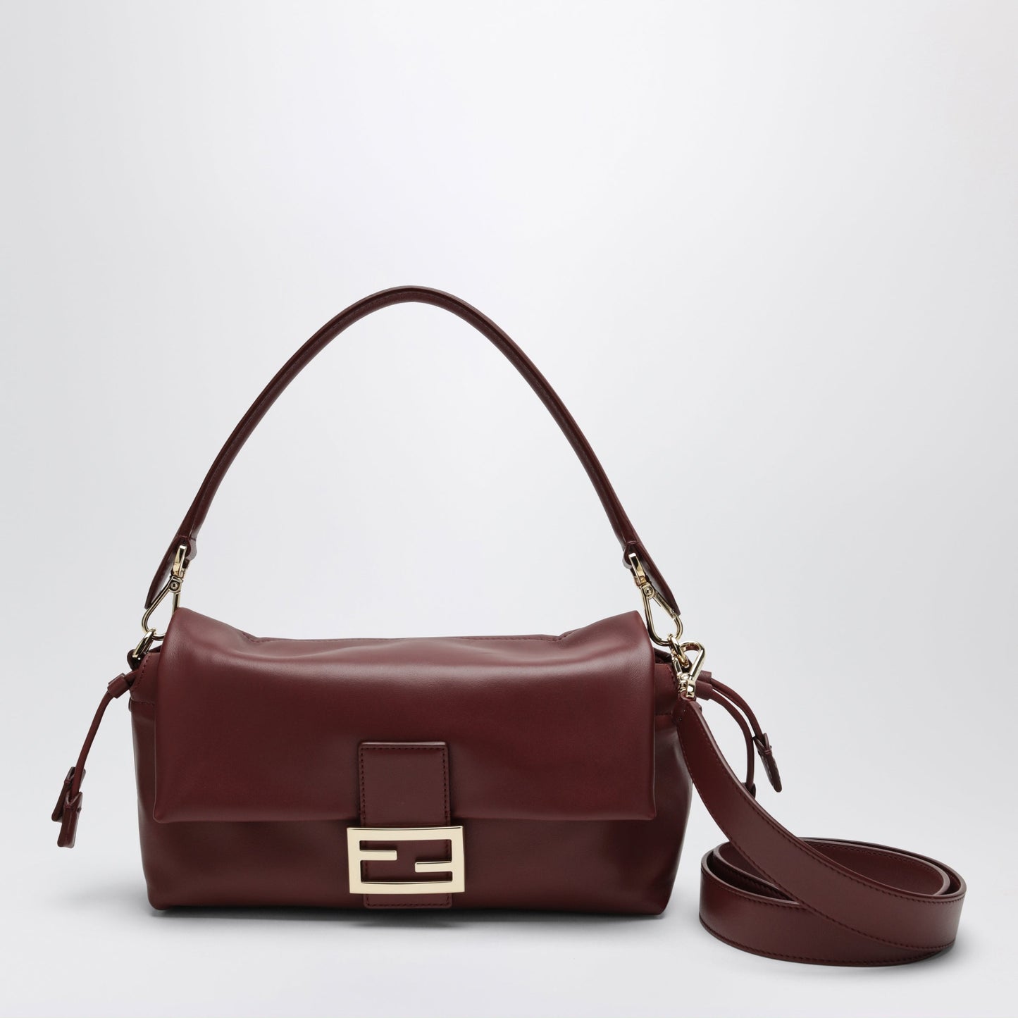 Fendi Dark Red Baguetteâ® Soft Medium Bag Women FENDI