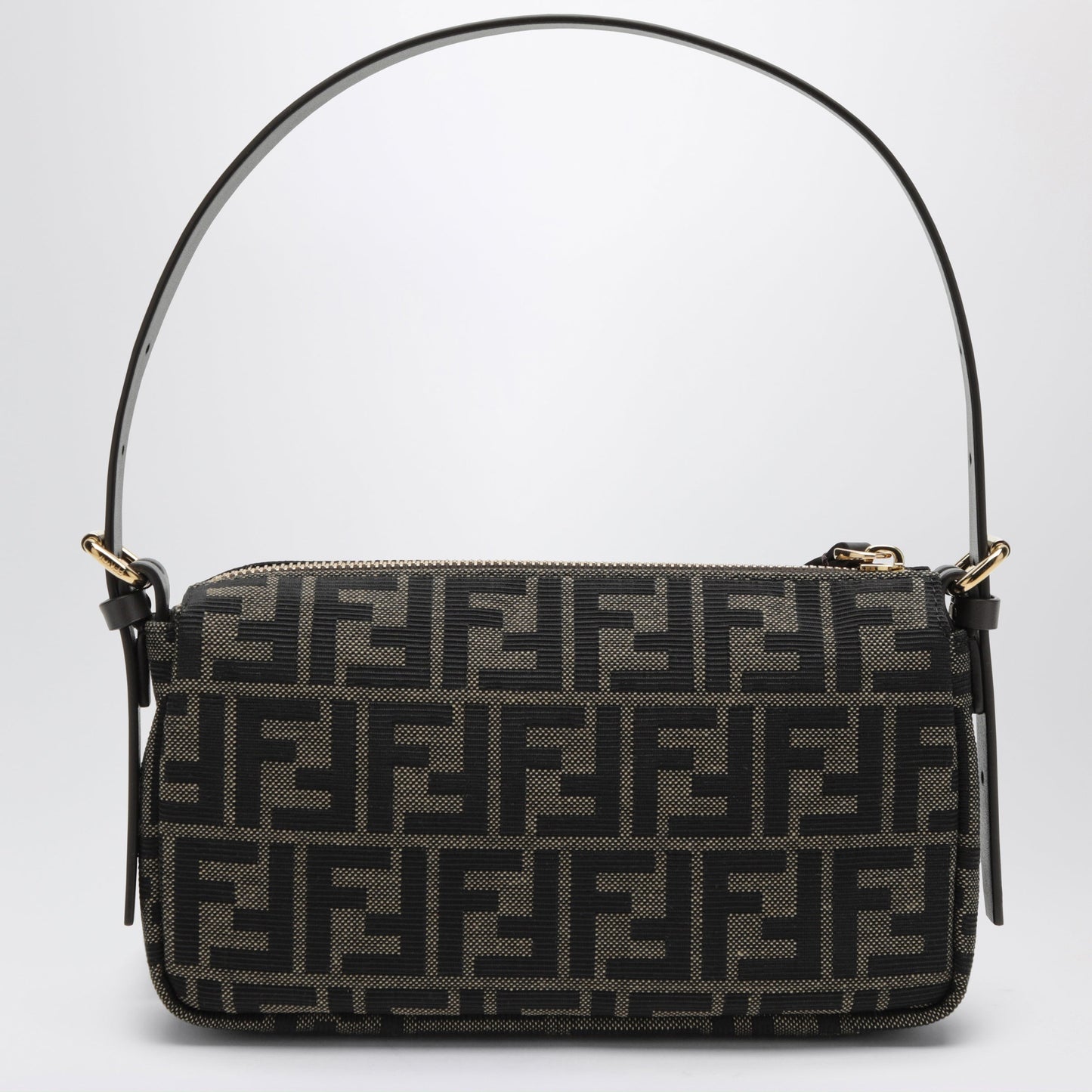 Fendi Small Fendi Vanity Handbag In Jacquard Ff Tobacco Brown Women FENDI