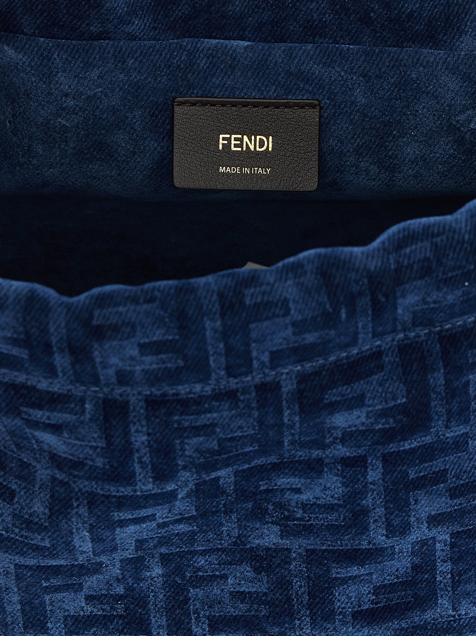 Fendi Women Ff Flocked Denim Backpack FENDI