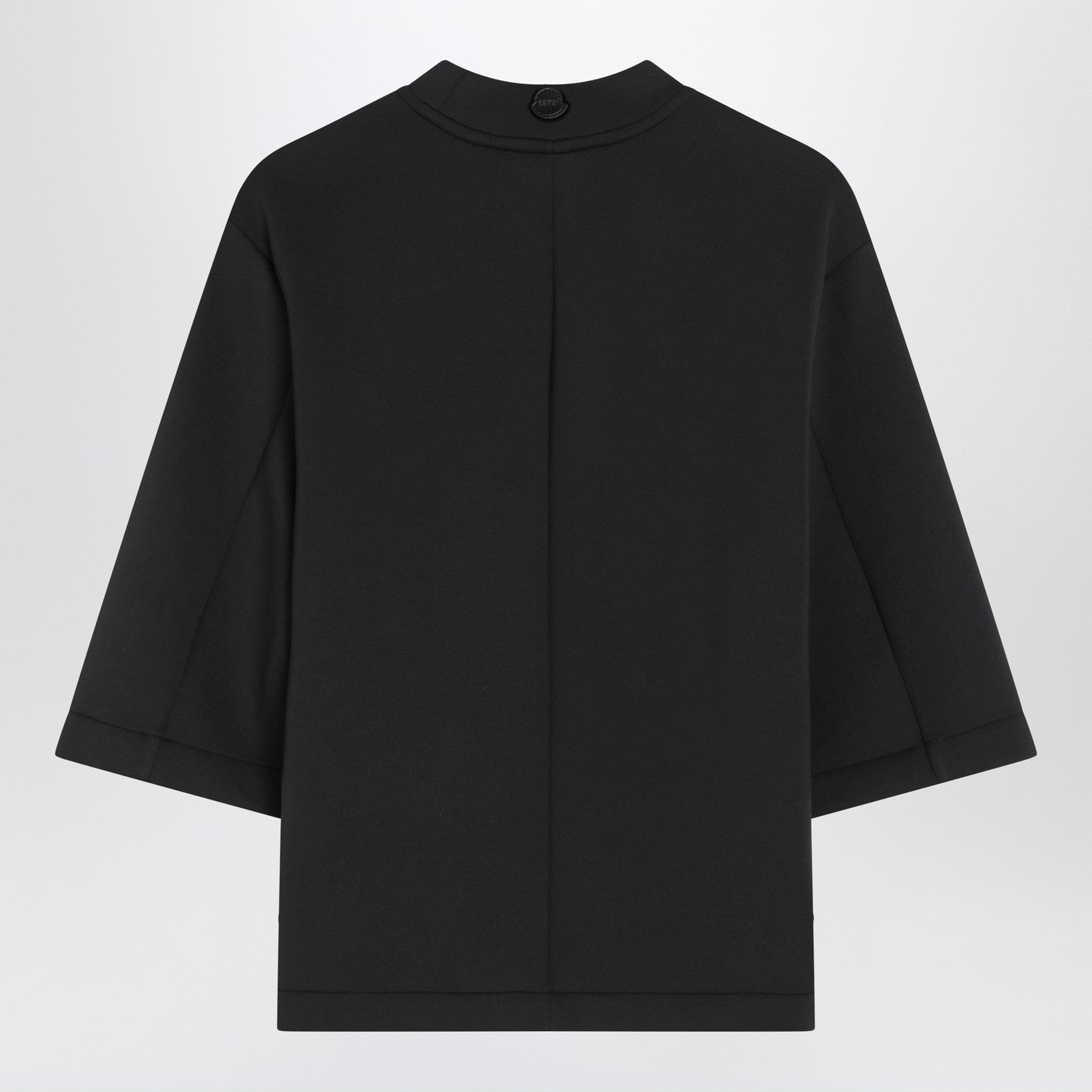 Moncler X Edward Enninful Black Top With Asymmetric Hem Women Moncler X Edward Enninful