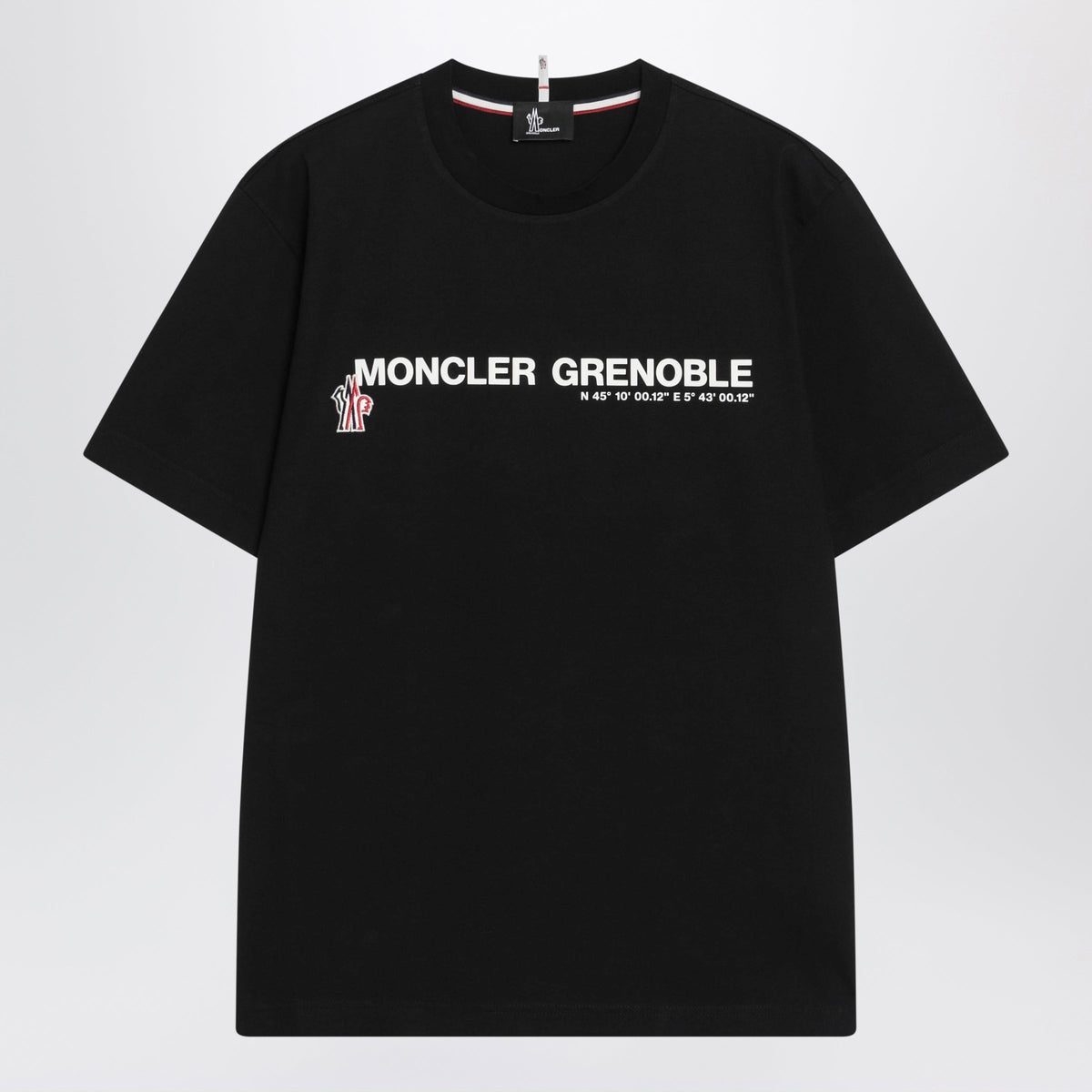 Moncler Grenoble Black Cotton T-Shirt With Logo Men MONCLER GRENOBLE