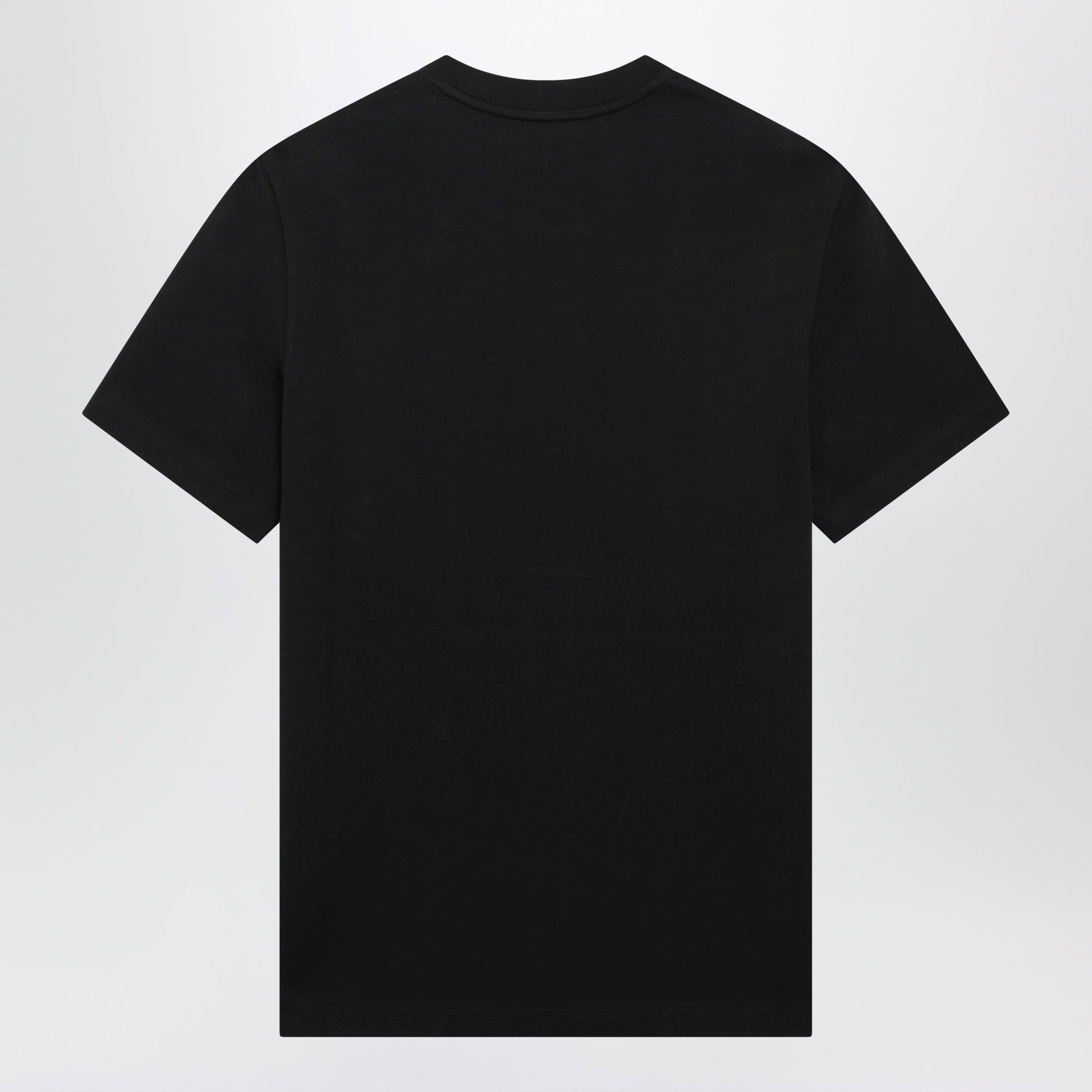 Moncler Black Cotton Jersey T-Shirt With Logo Patch Men MONCLER