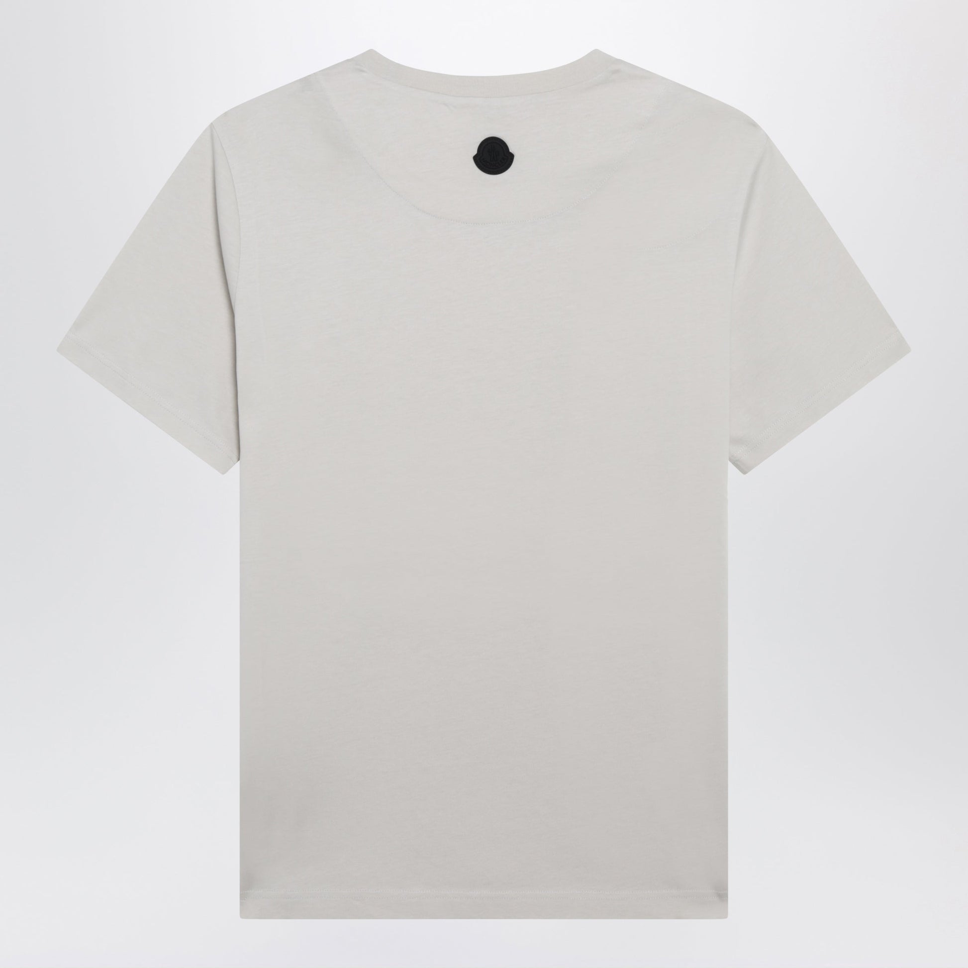 Moncler Beige Cotton T-Shirt With Embroidered Logo Men MONCLER
