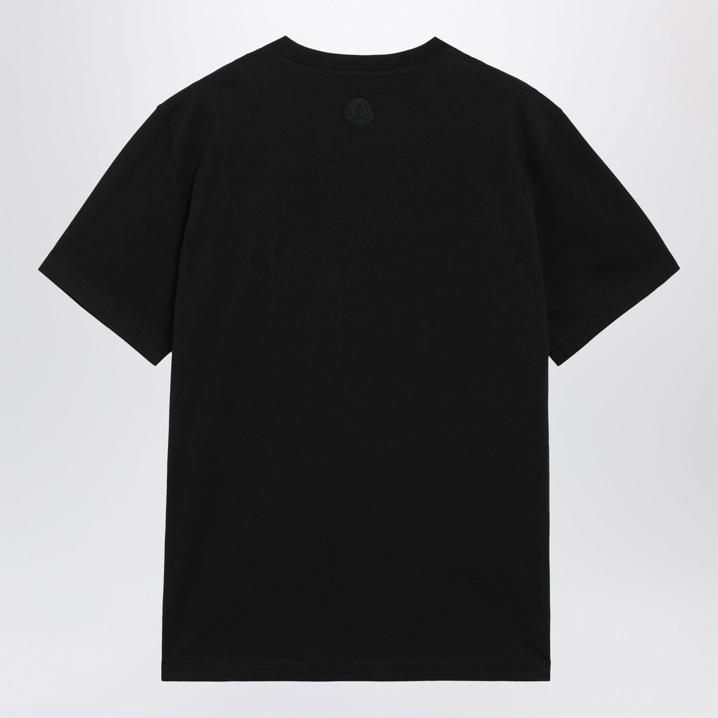 Moncler Black Cotton T-Shirt With Logo Men MONCLER