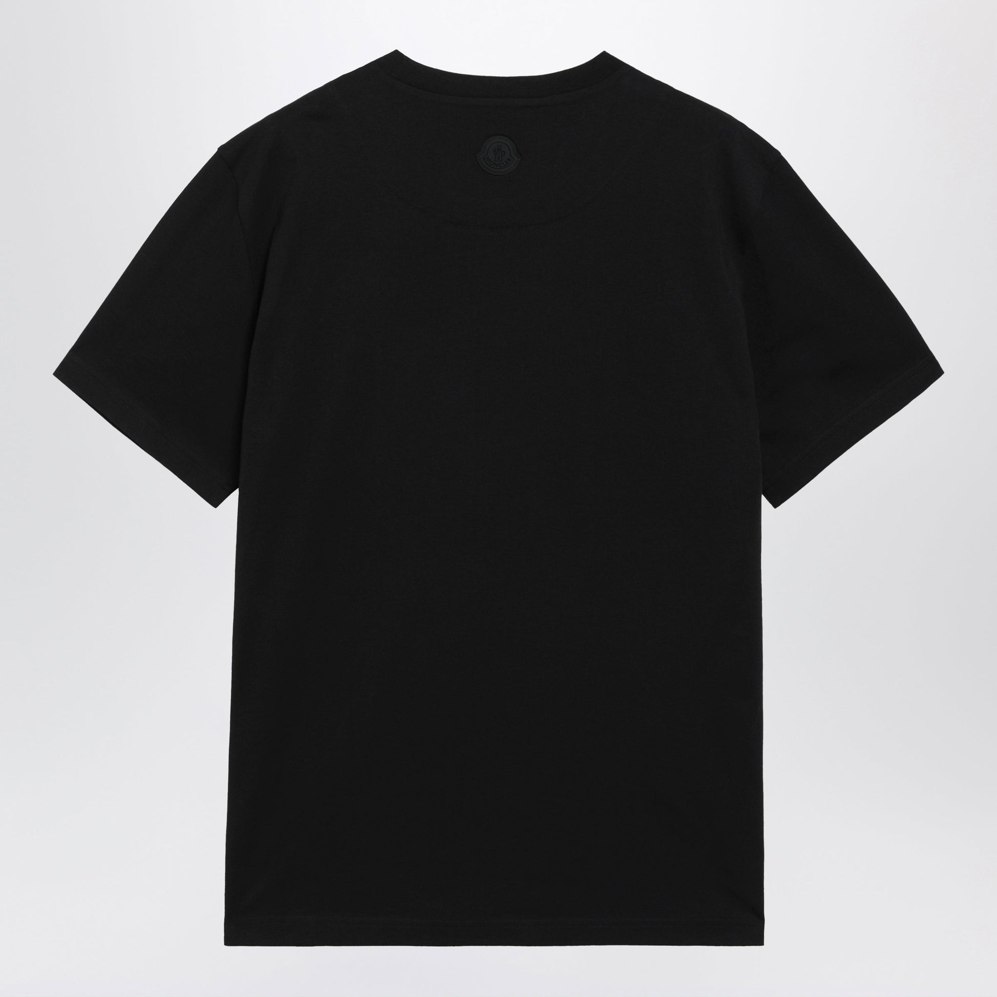 Moncler Black Cotton T-Shirt With Logo Men MONCLER