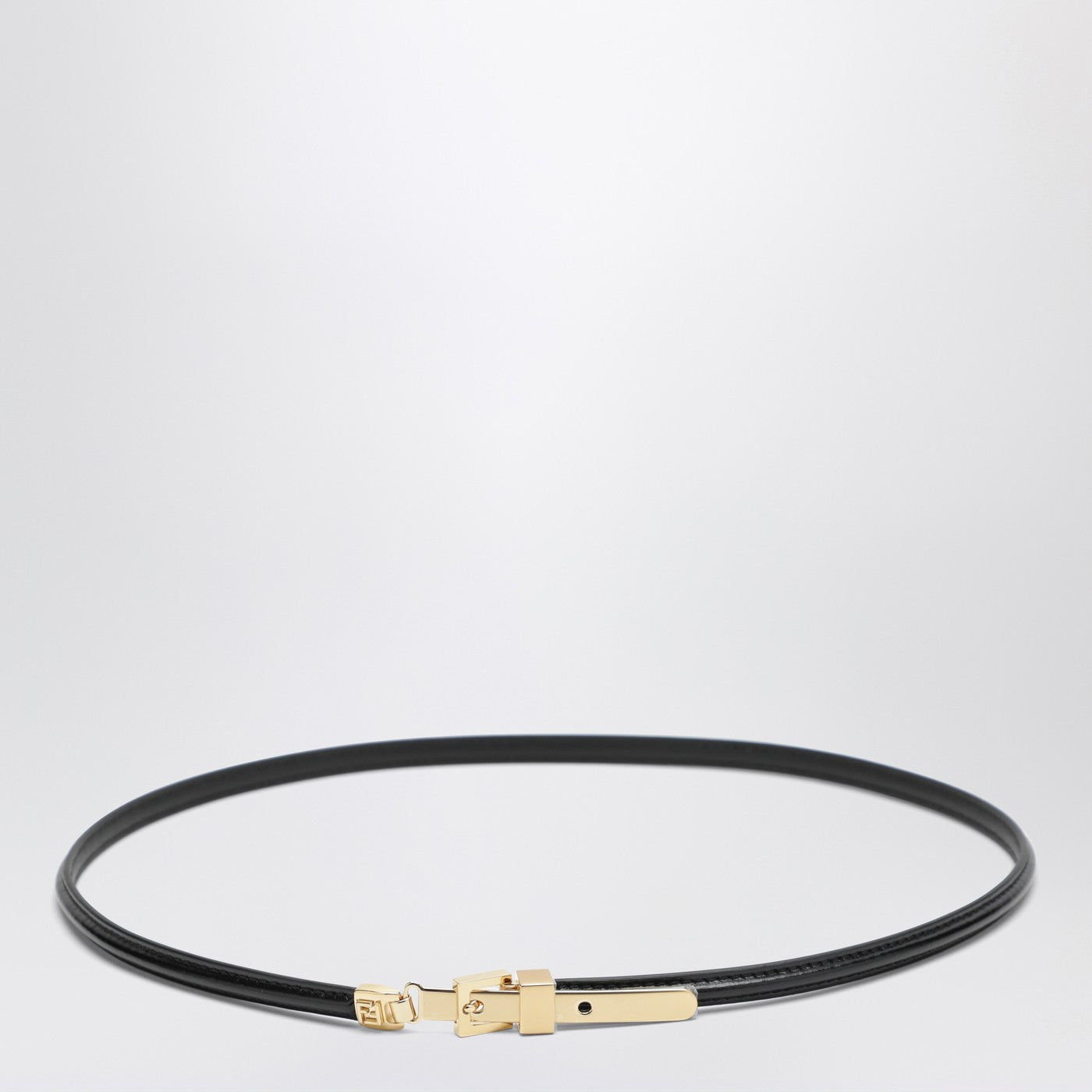 Fendi Ff Black Leather Belt Women FENDI