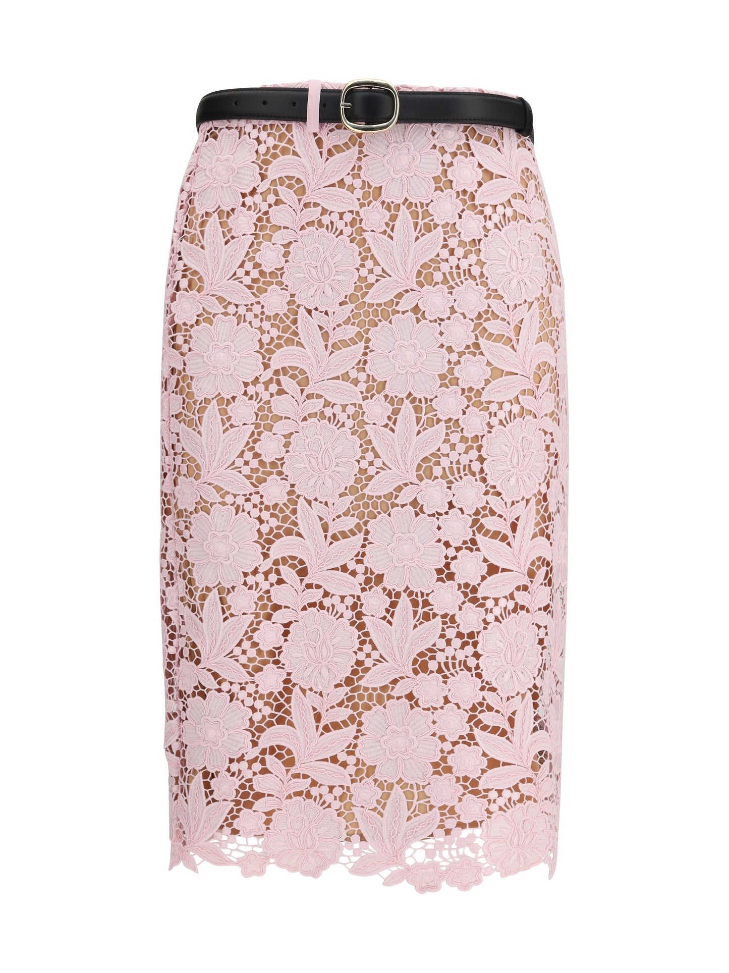 Self-Portrait Women Lace Midi Skirt