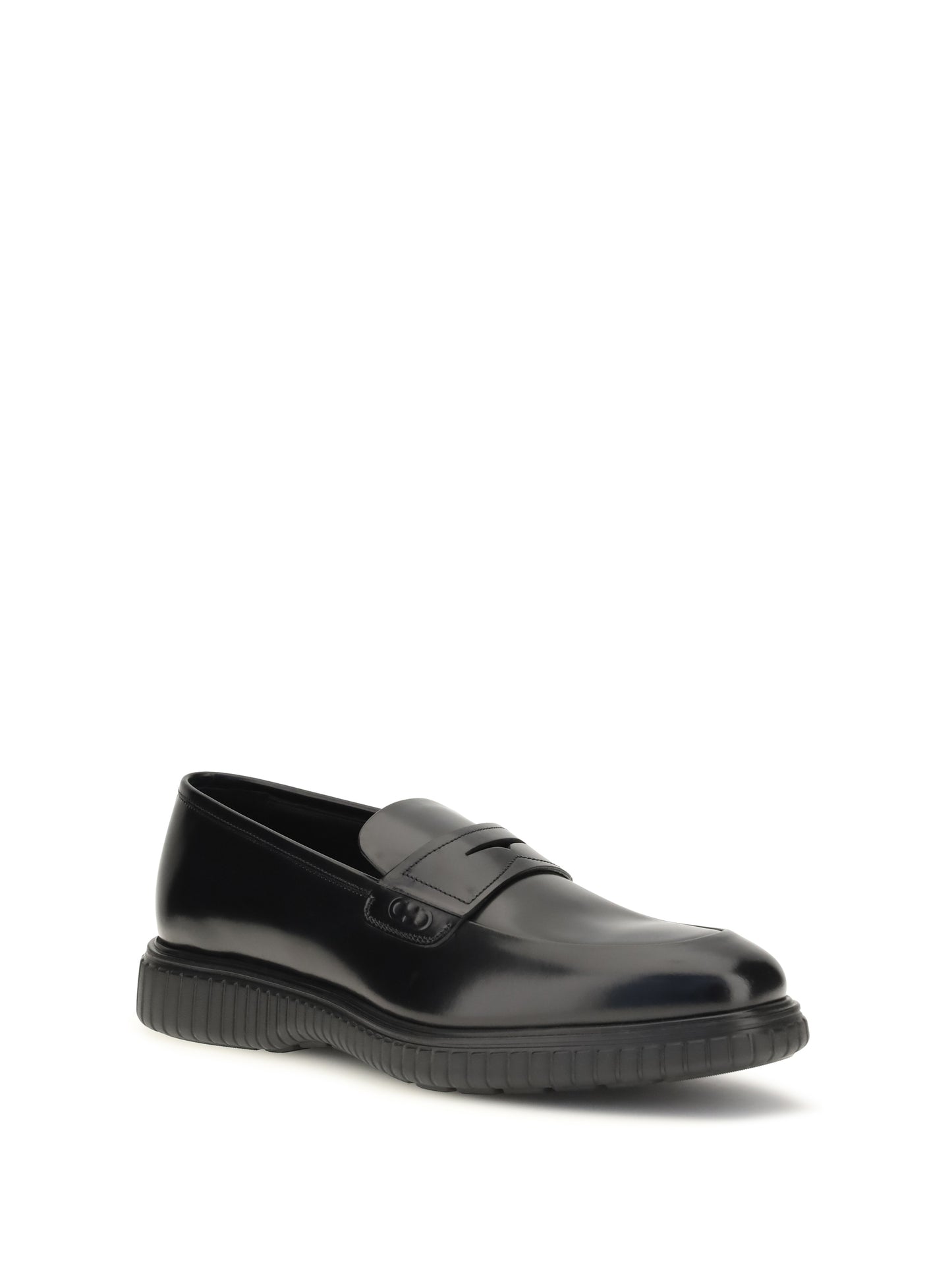 Ferragamo Men Brushed Calfskin Loafers FERRAGAMO