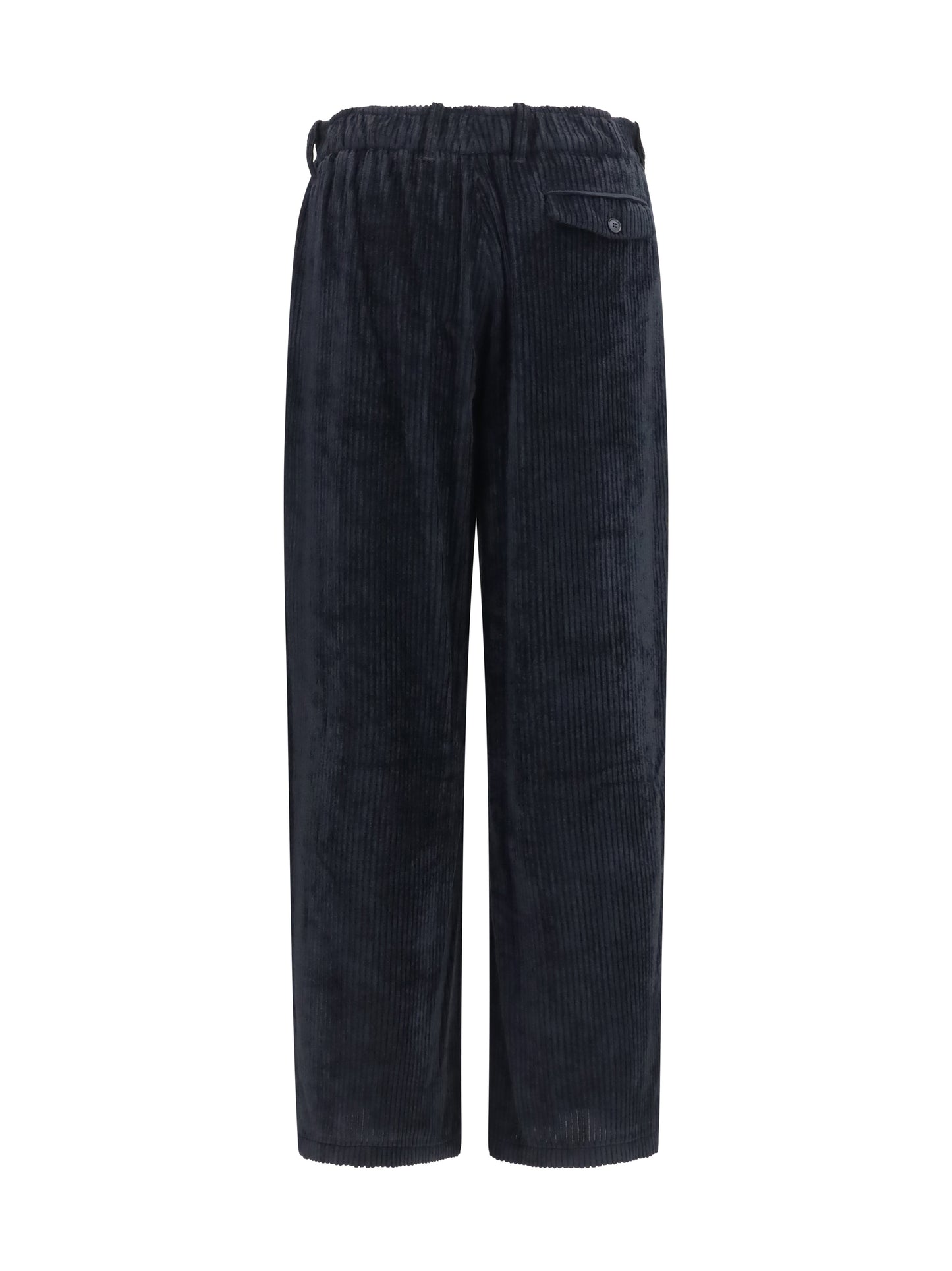 Giorgio Armani Men Wide-Leg Ribbed Viscose Velvet Pants GIORGIO ARMANI