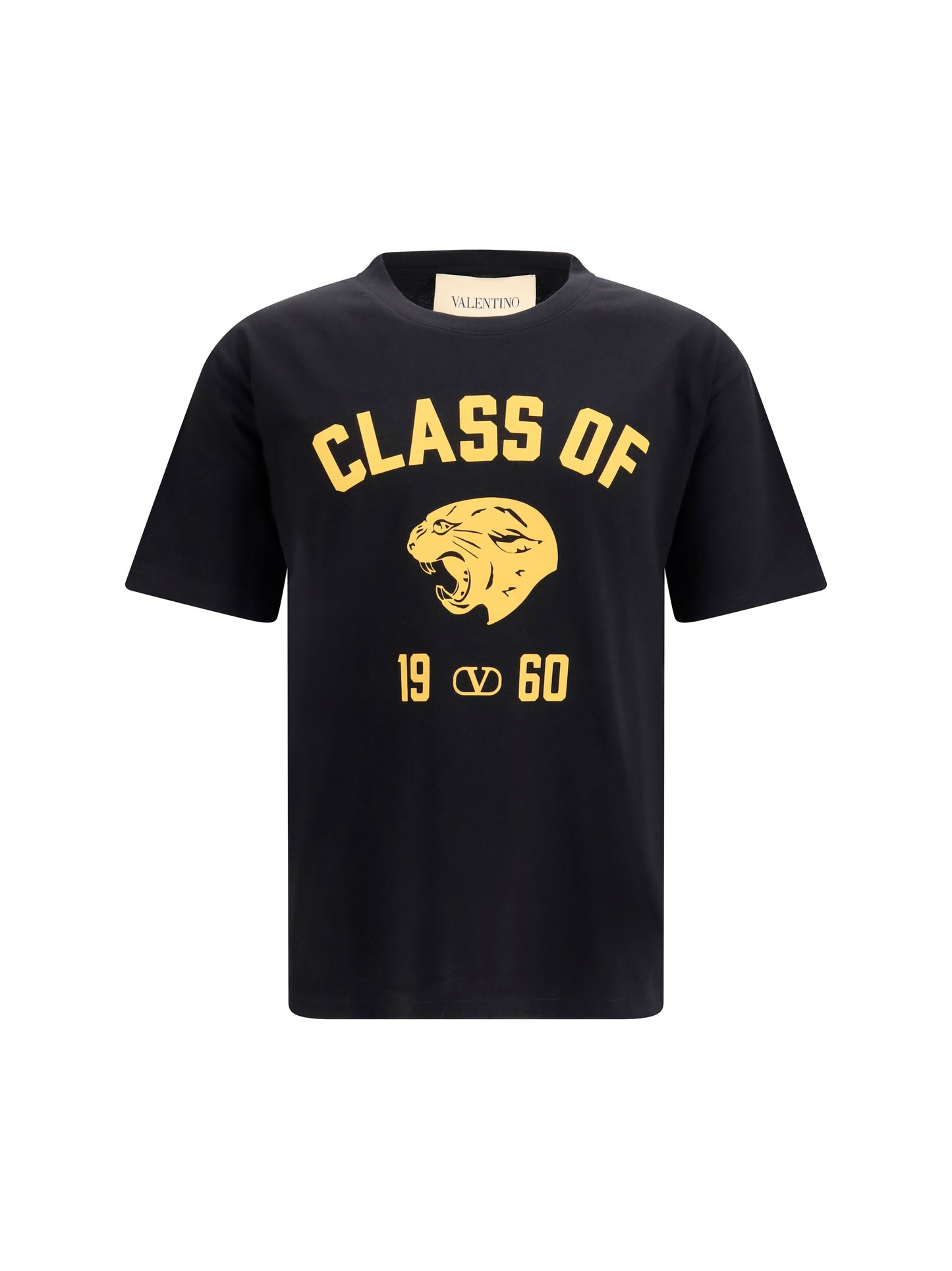 Valentino Men Panther Print Cotton T-Shirt VALENTINO