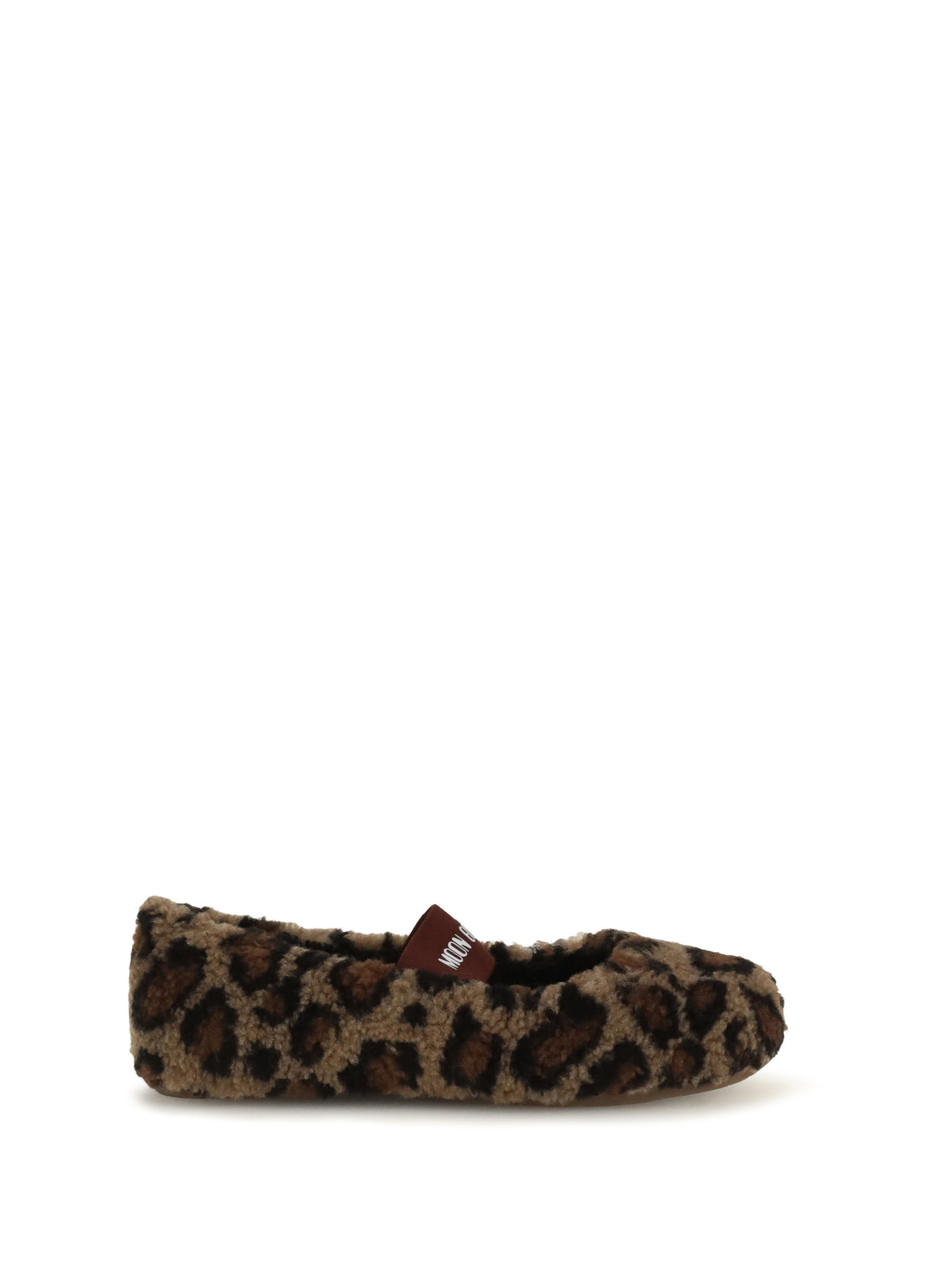 Moon Boot Women Leopard Teddy Ballerinas MOON BOOT
