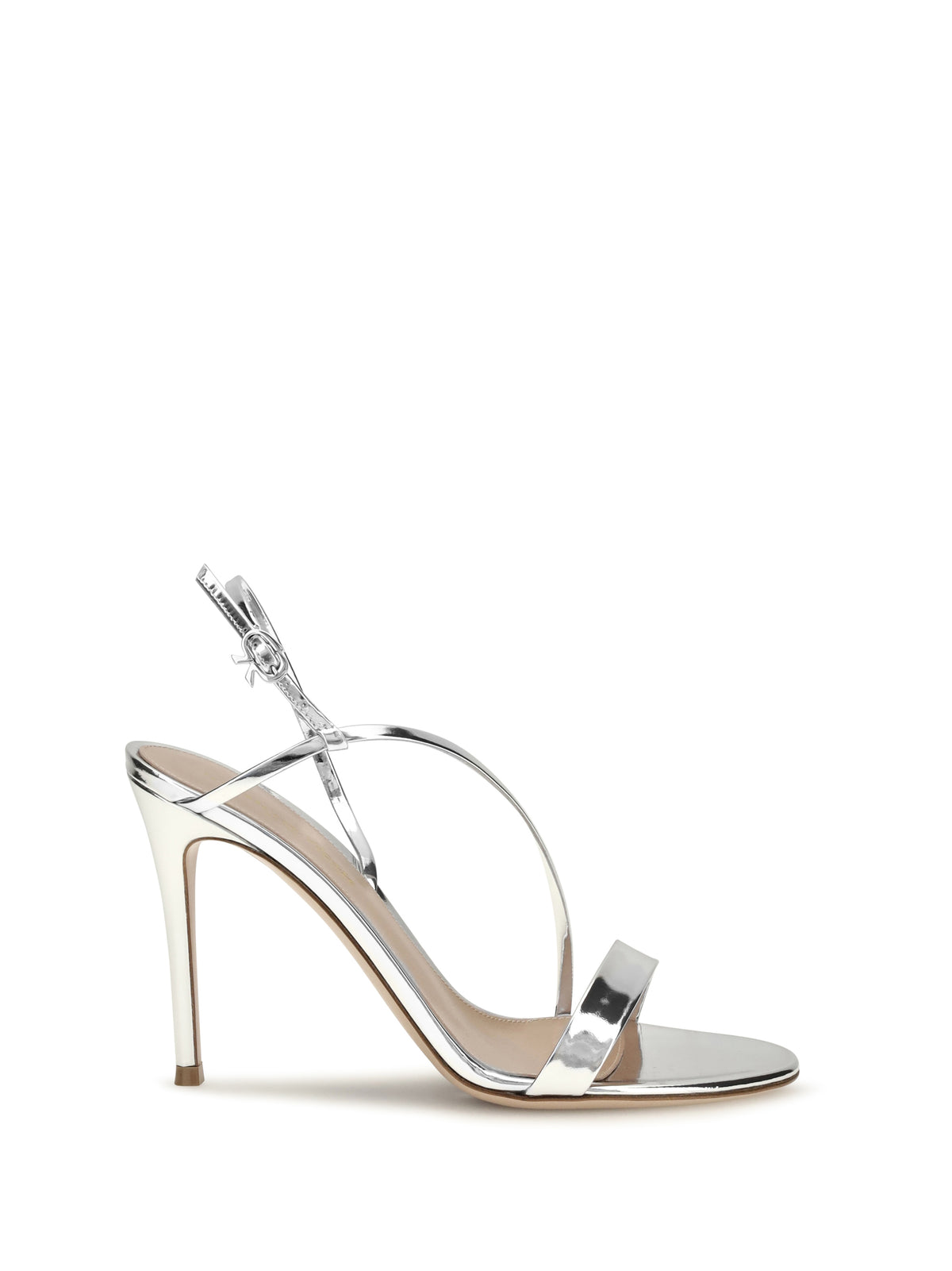 Gianvito Rossi Women Manhattan Metallic-Effect Leather Sandals GIANVITO ROSSI