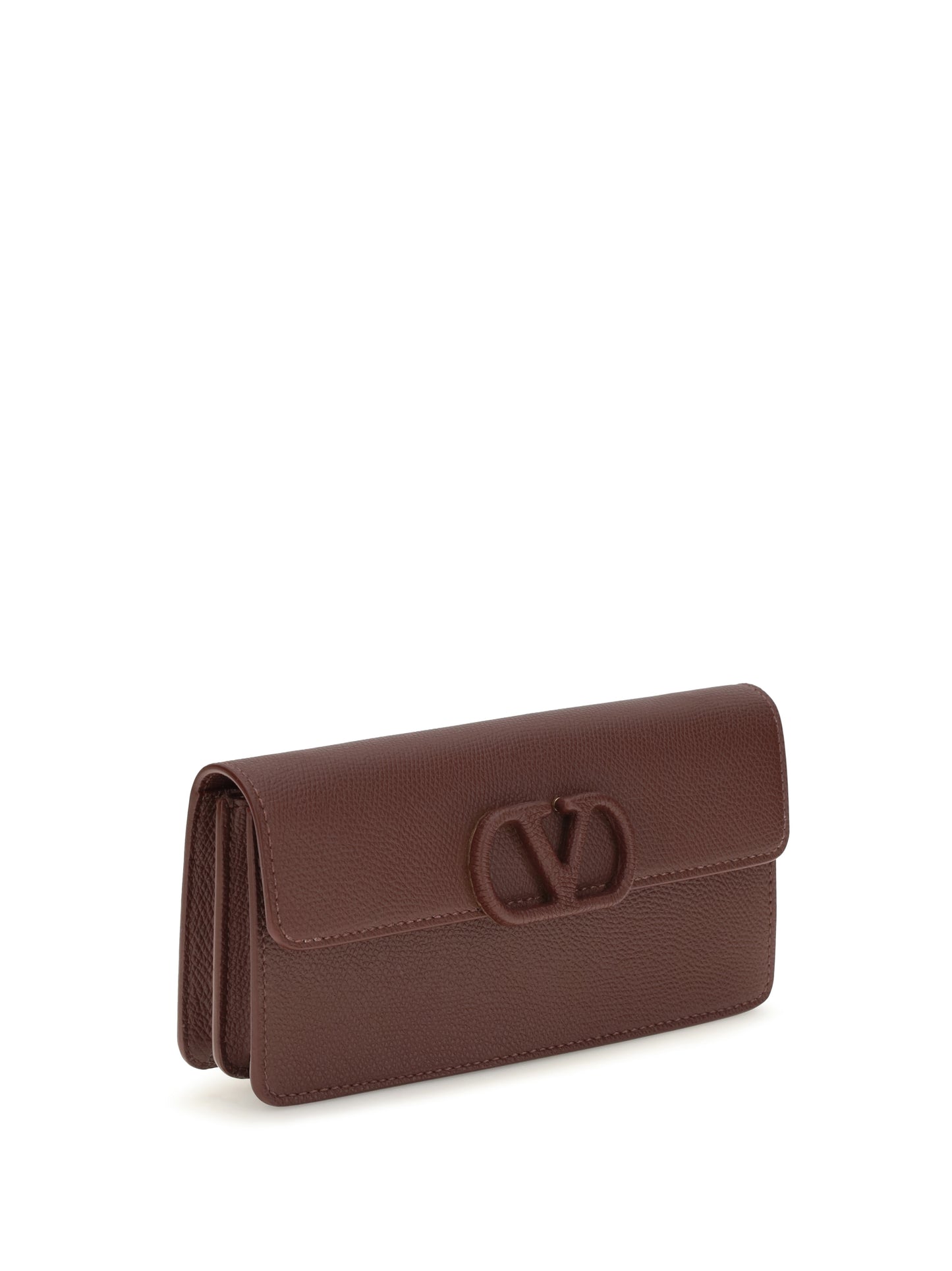 Valentino Garavani Women Vlogo Signature Grainy Calfskin Chain Wallet VALENTINO GARAVANI