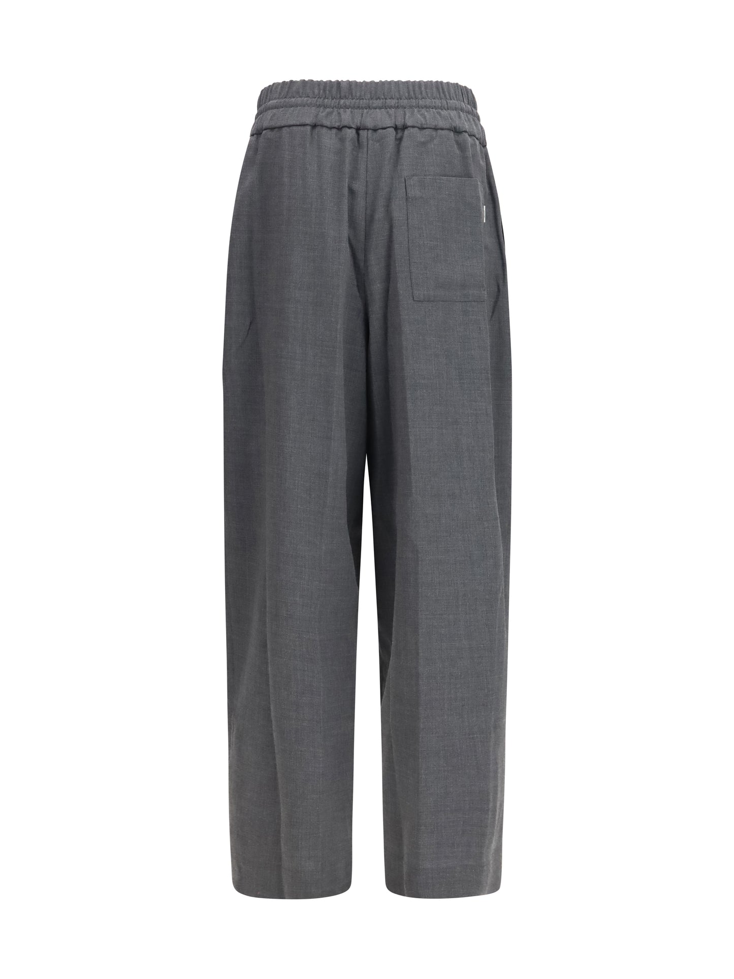 Ami Paris Men Wool Pants With Elasticated Waist AMI PARIS