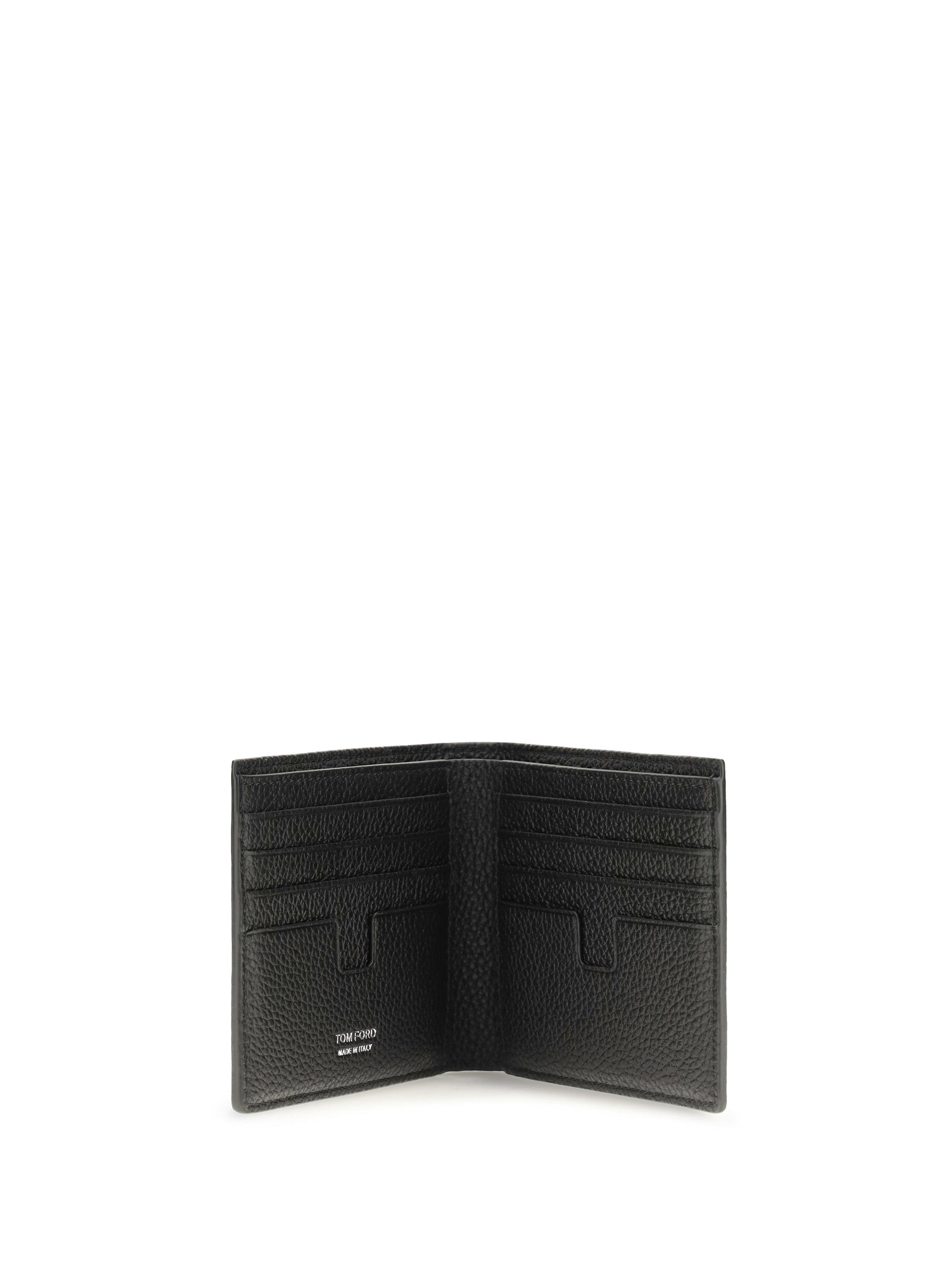 Tom Ford Men T Line Bifold Wallet In Grained Leather TOM FORD