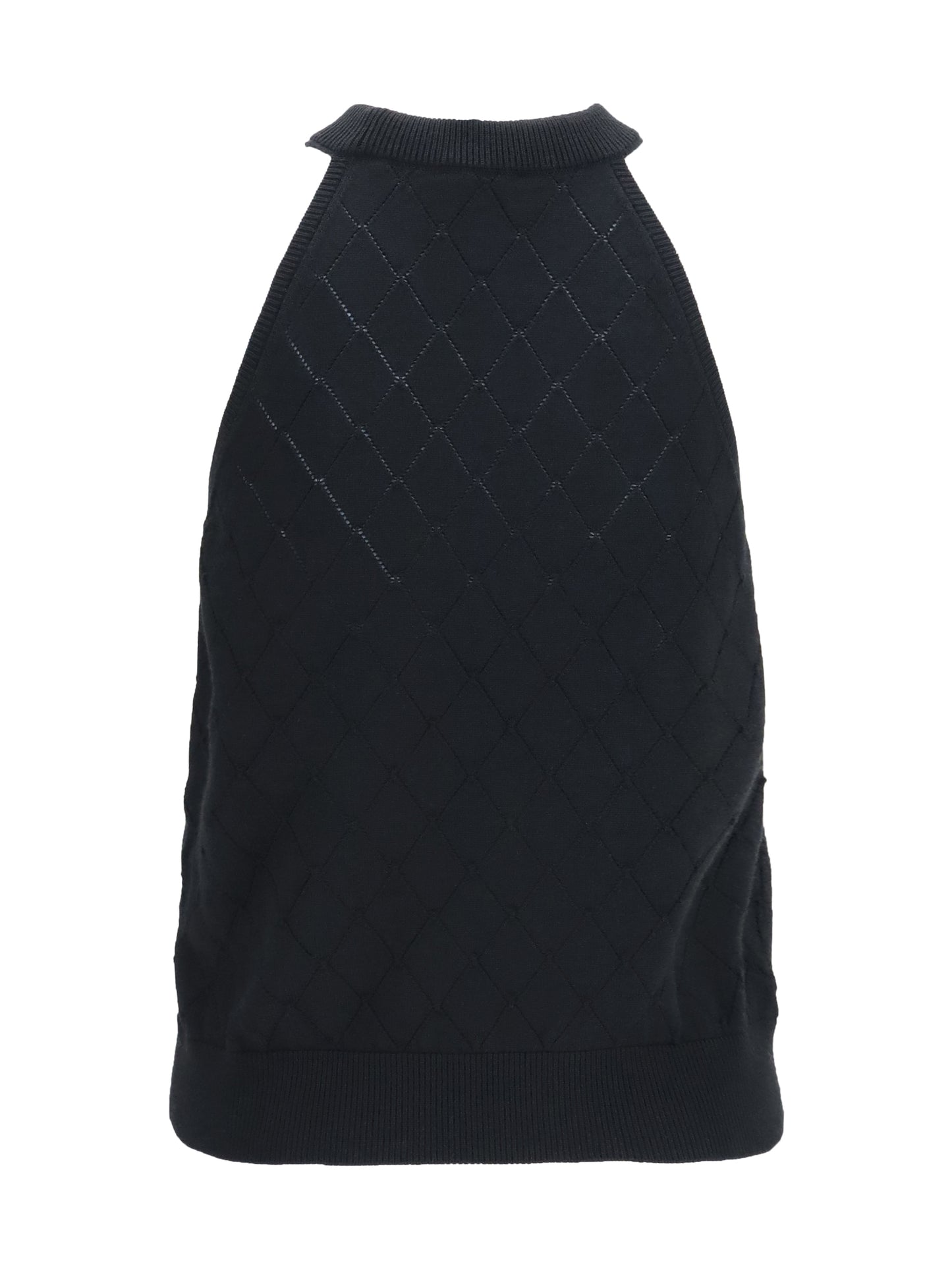 Balmain Women Sleeveless Wool Crewneck Top BALMAIN