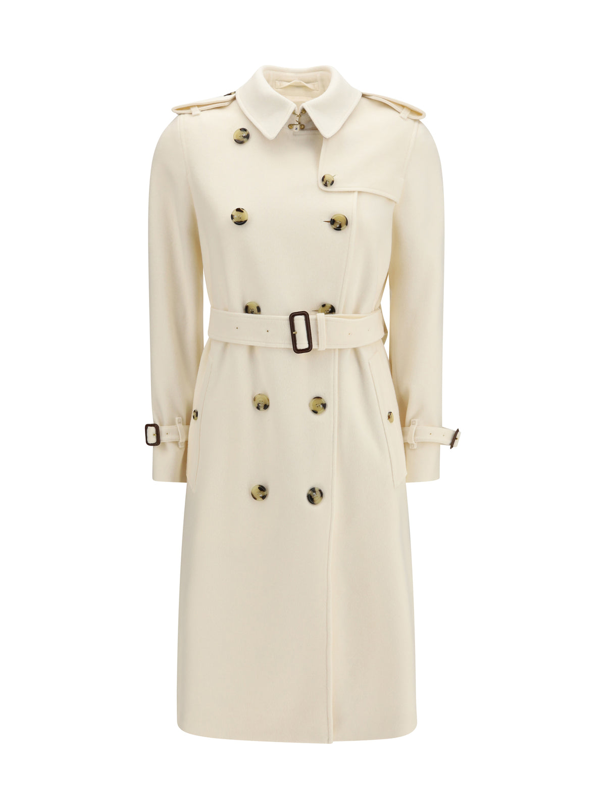 Burberry Women Long Kensington Cashmere Trench Coat BURBERRY