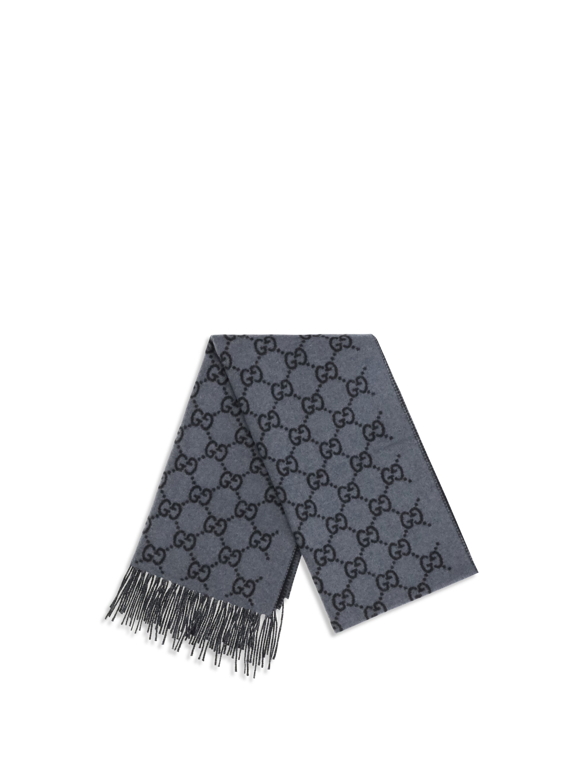 Gucci Men Gg Cashmere Scarf GUCCI