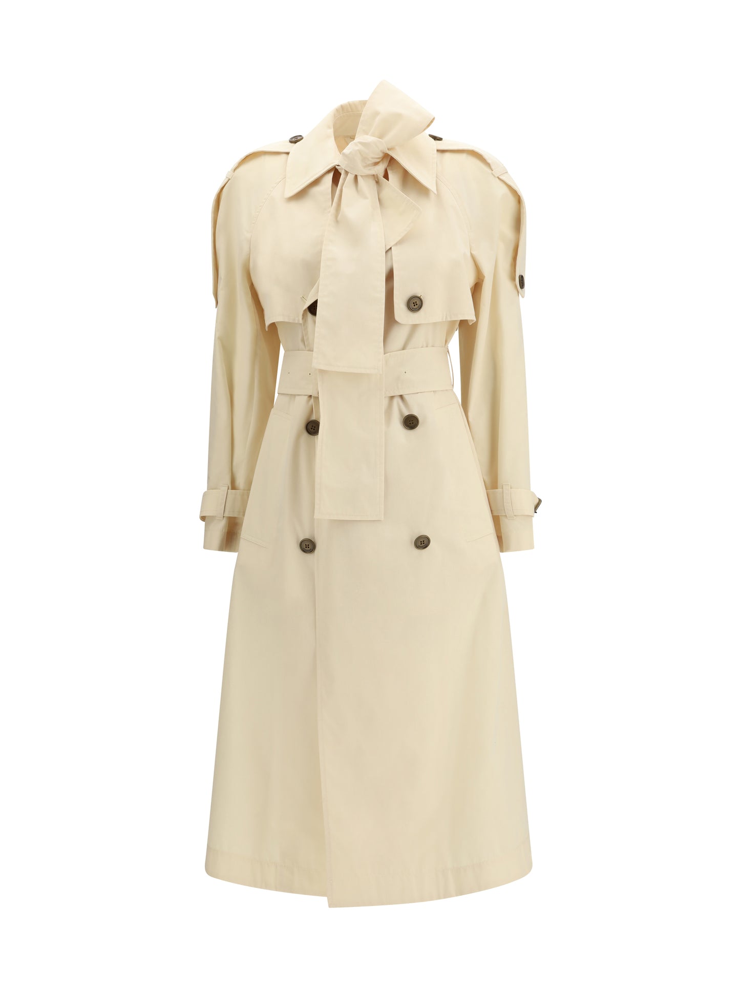 Burberry Women Long Trerose Trench In Canvas BURBERRY