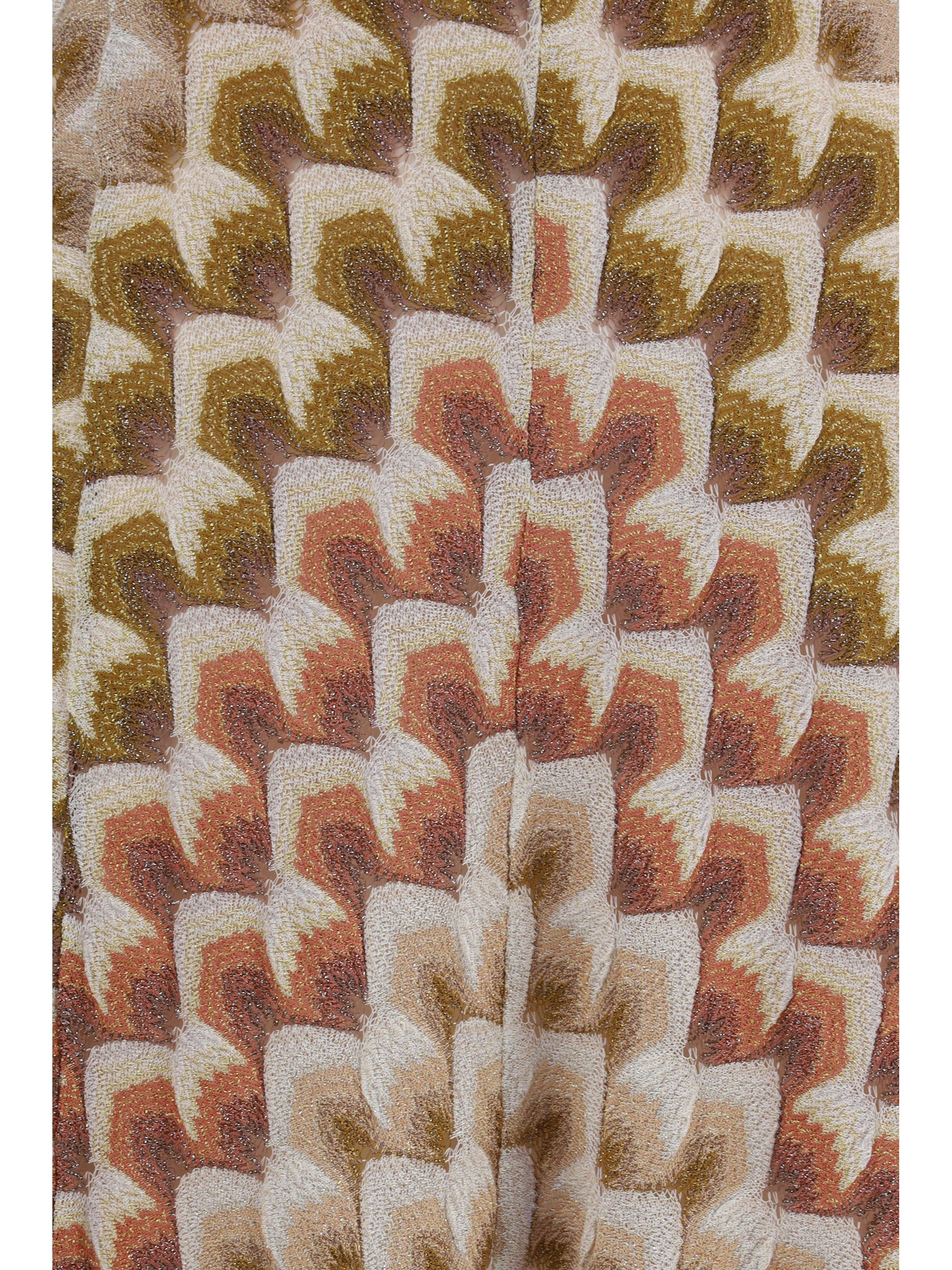 Missoni Women Long Lamé Viscose Dress With Crossed Straps MISSONI