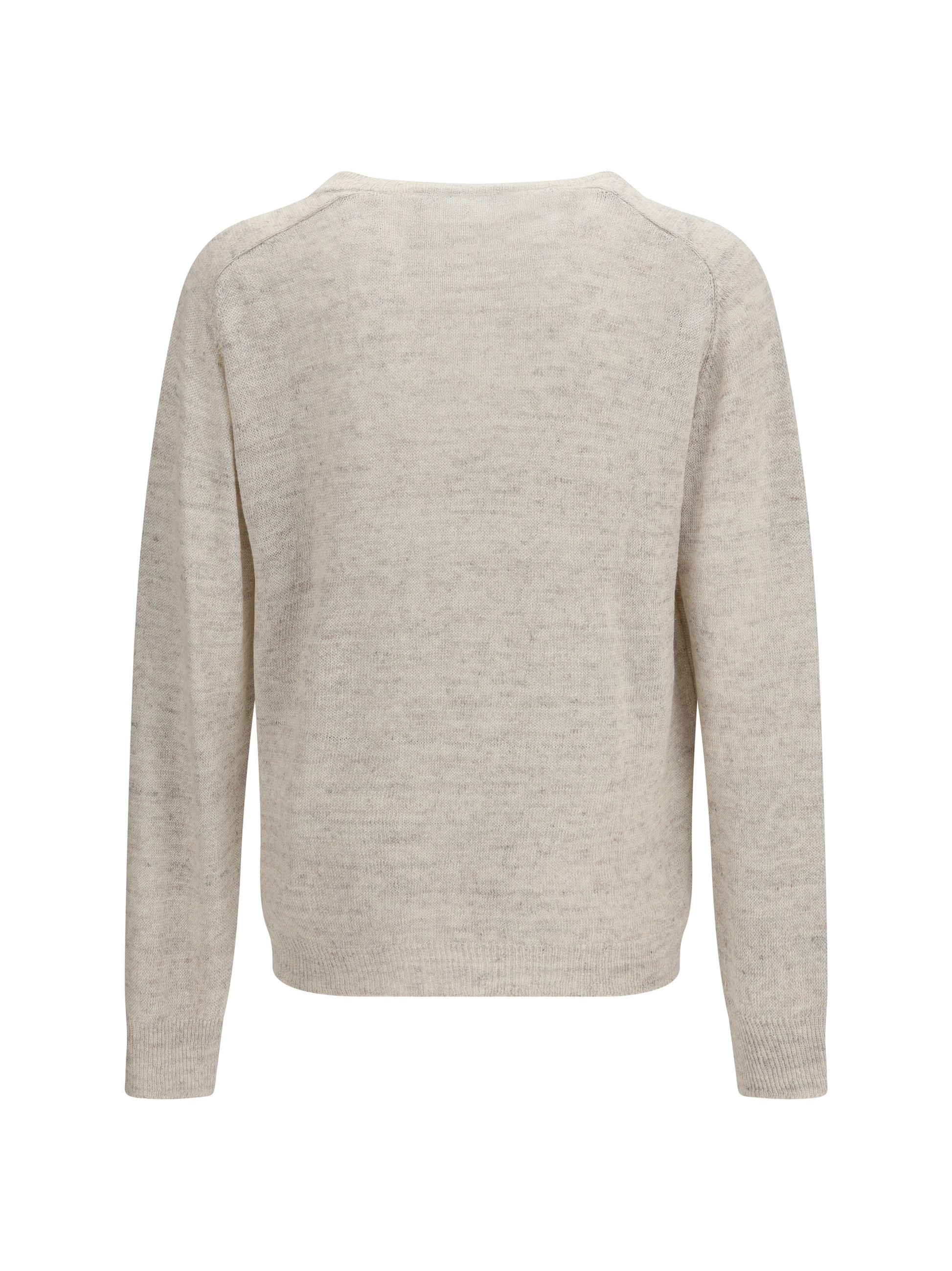 Our Legacy Men Rue V-Neck Soft Cyclone Linen Sweater OUR LEGACY