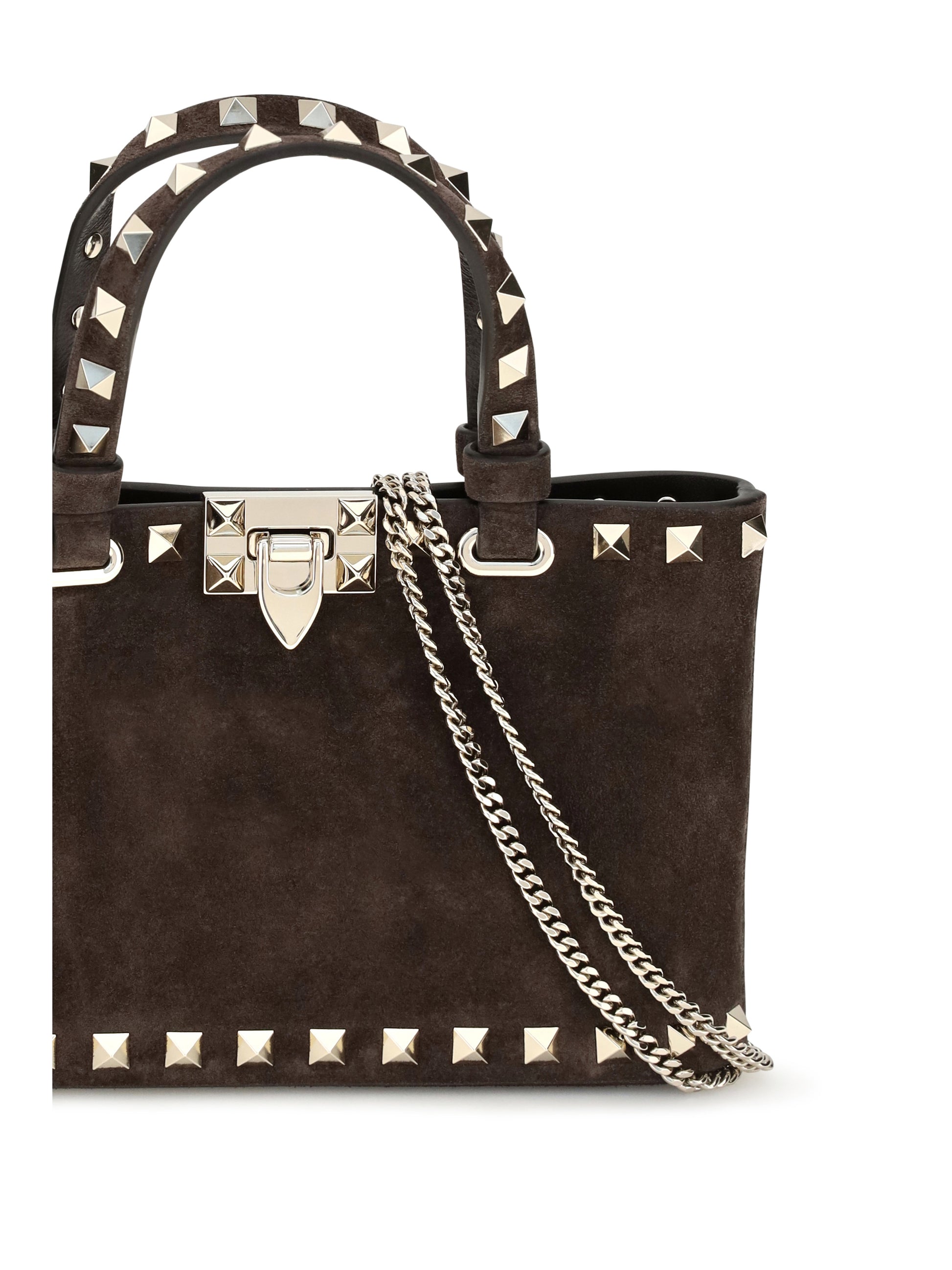 Valentino Garavani Women Suede Rockstud Mini Handbag VALENTINO GARAVANI