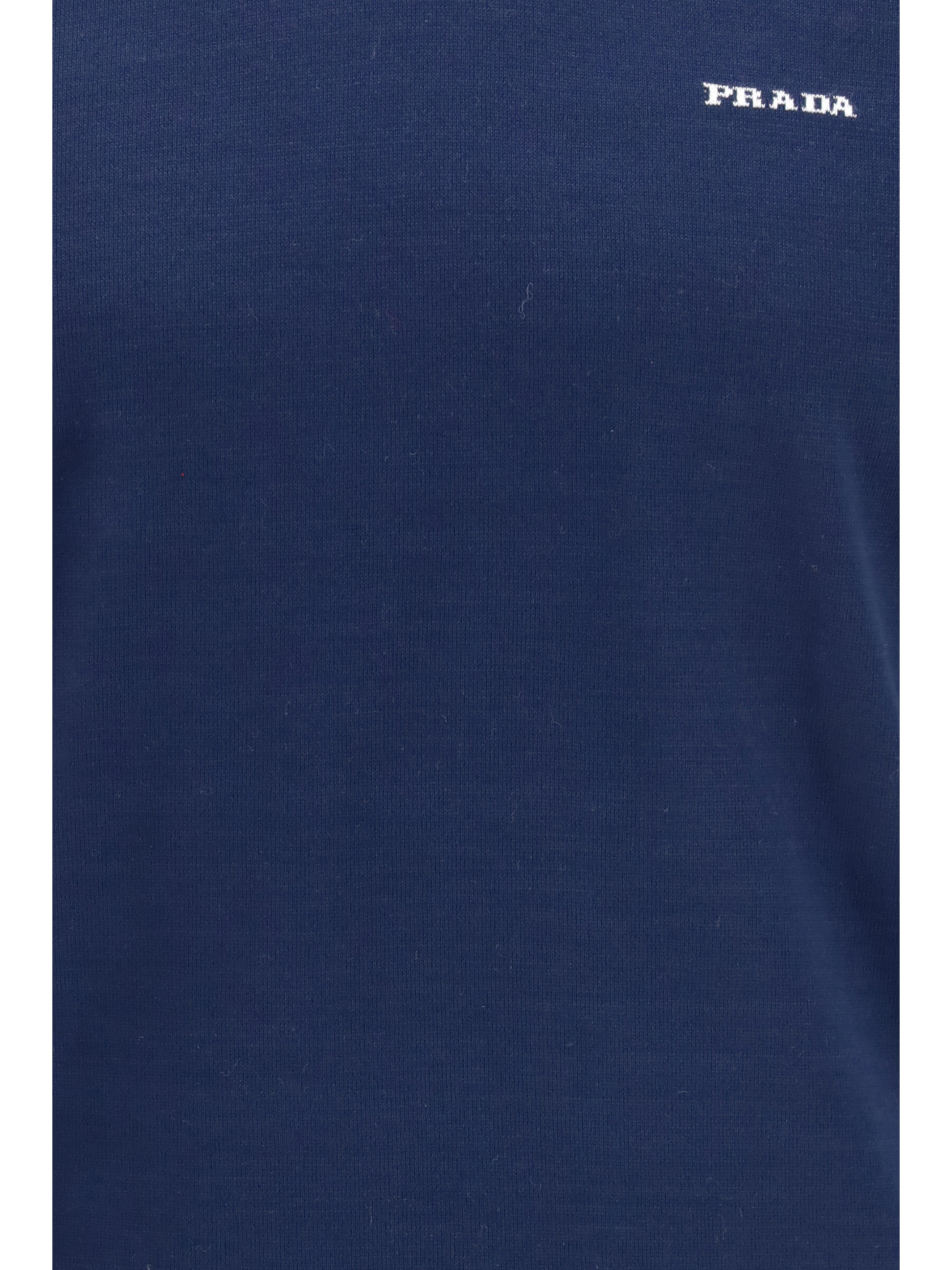 Prada Men C-Neck Knit In Cotton PRADA