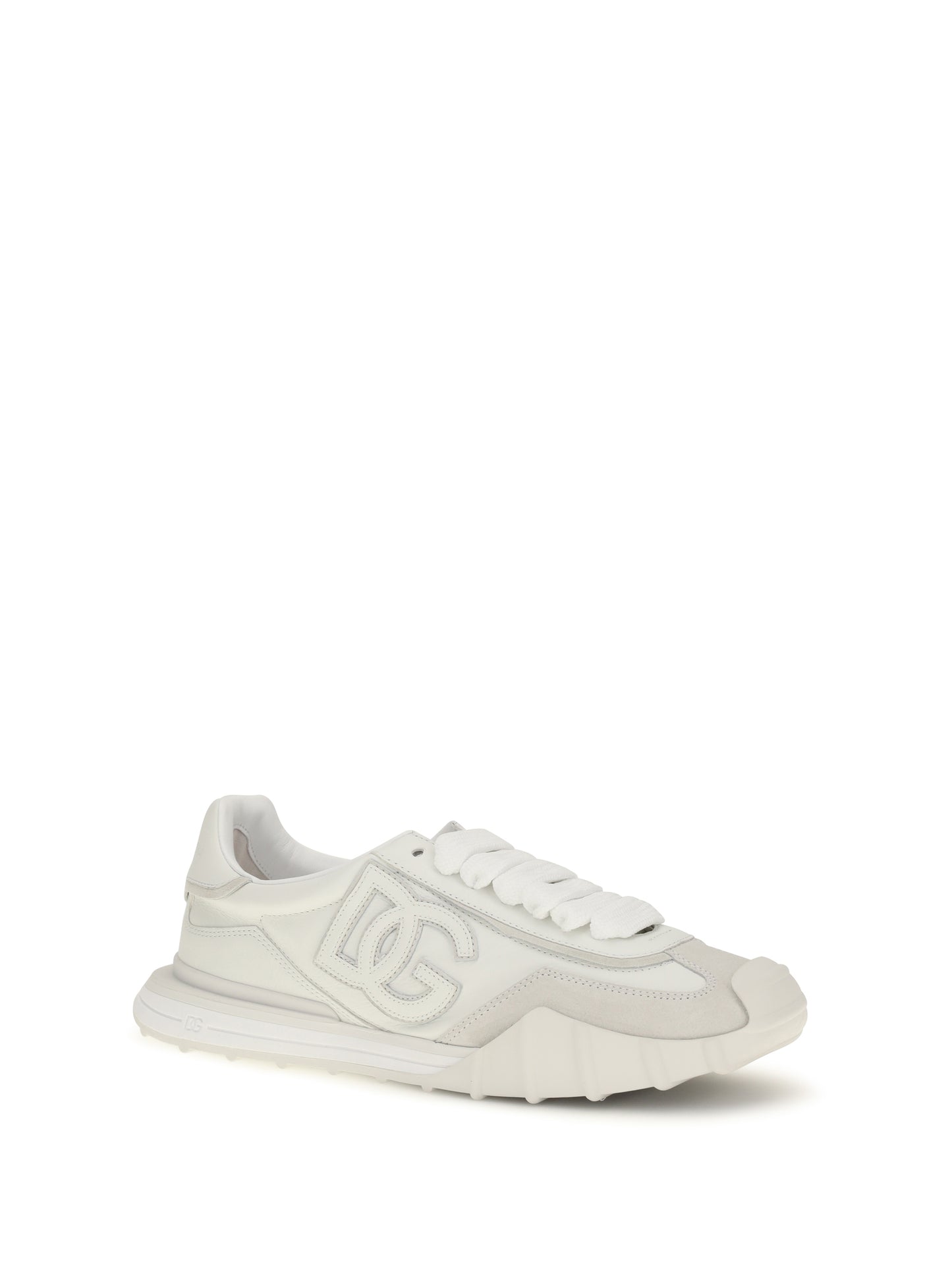 Dolce & Gabbana Men Athletic Fabric And Leather Sneakers DOLCE & GABBANA