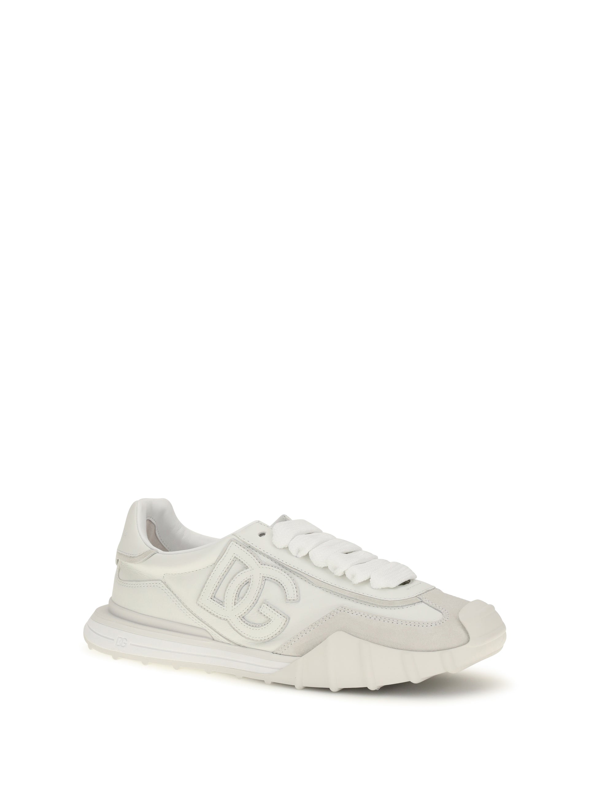Dolce & Gabbana Men Athletic Fabric And Leather Sneakers DOLCE & GABBANA