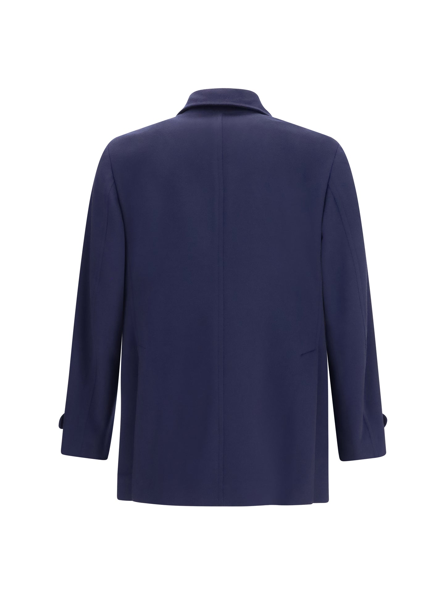 Brunello Cucinelli Men Double-Breasted Wool Coat