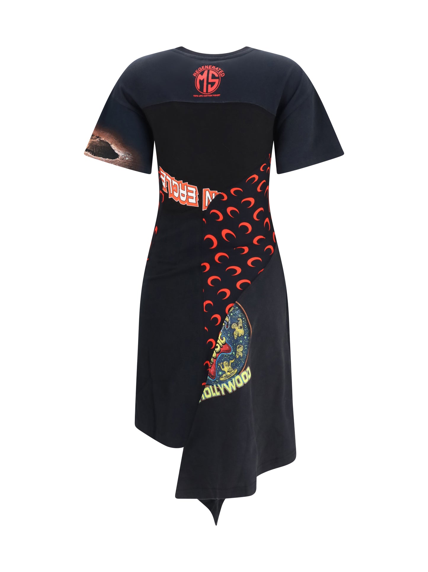 Marine Serre Women Asymmetric Recycled Jersey Dress MARINE SERRE