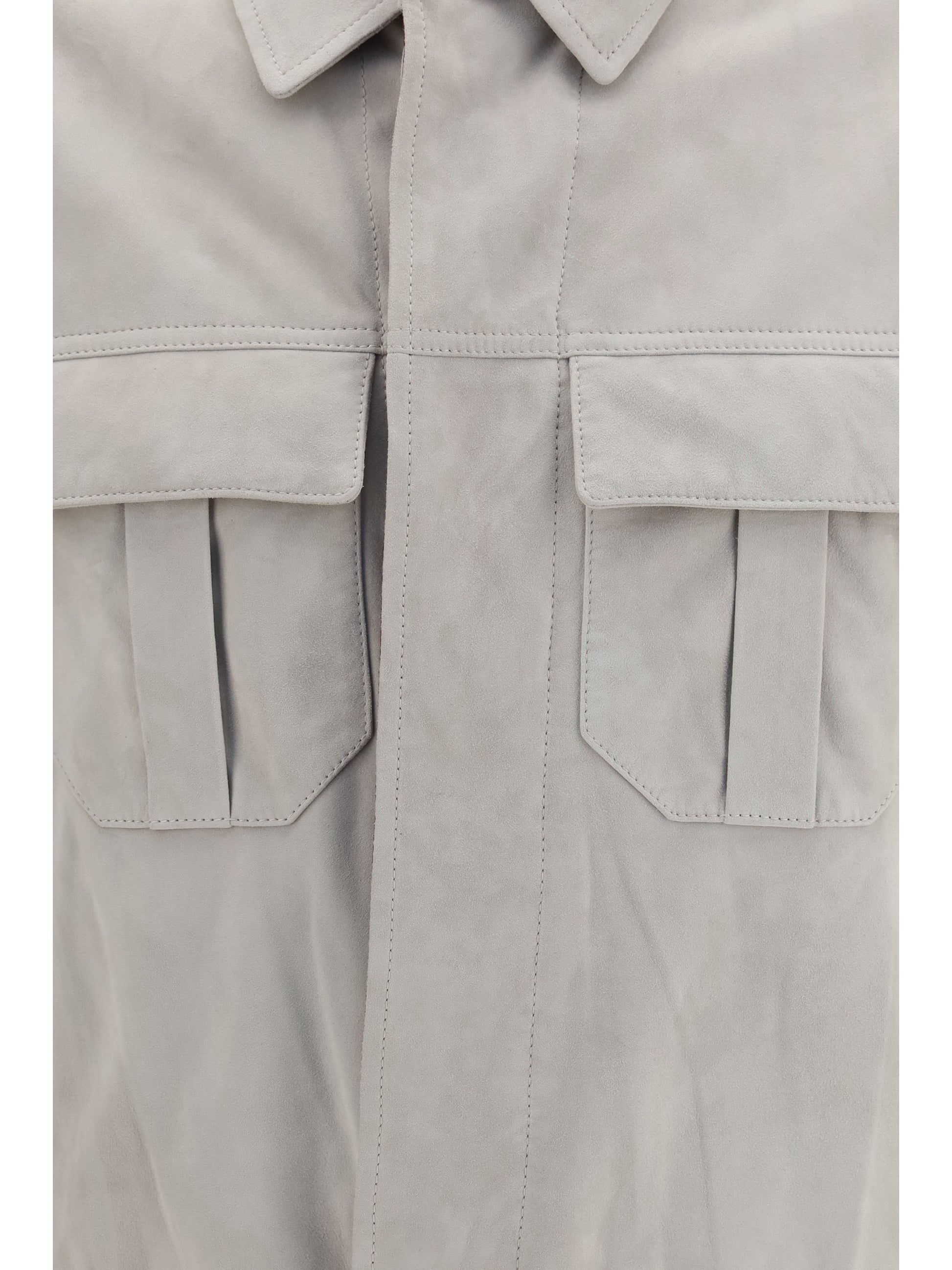 Brunello Cucinelli Men Suede Jacket BRUNELLO CUCINELLI