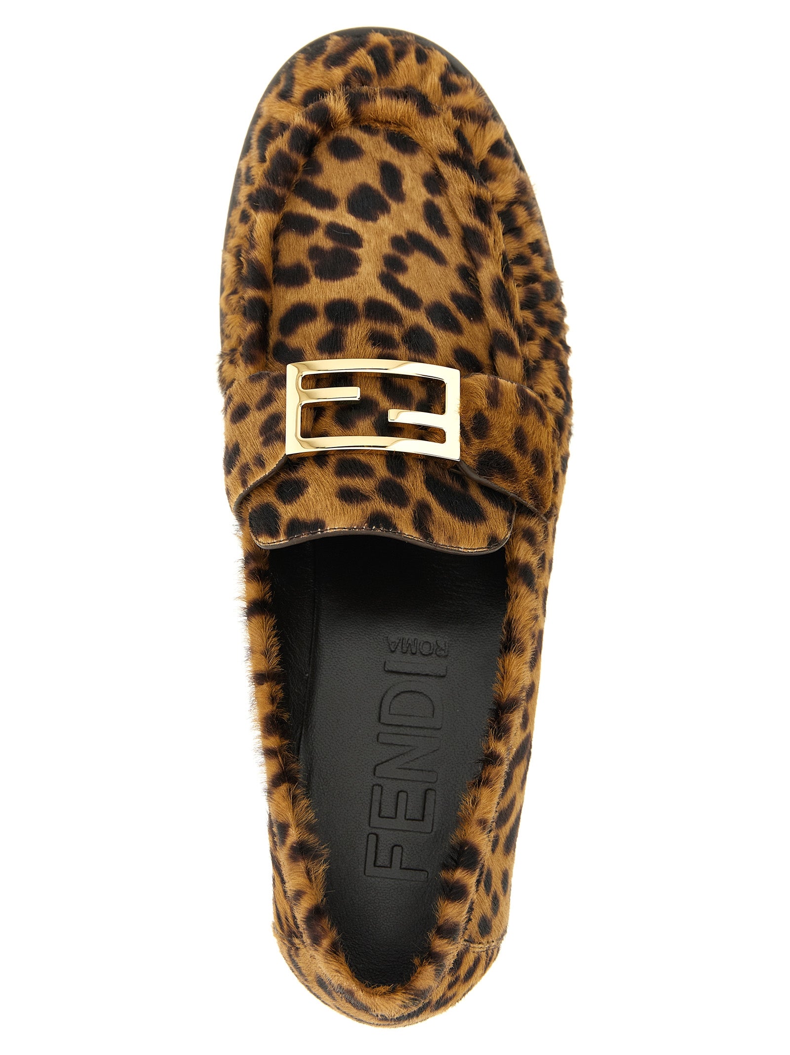 Fendi Women 'Baguette' Pony Hair Loafers FENDI