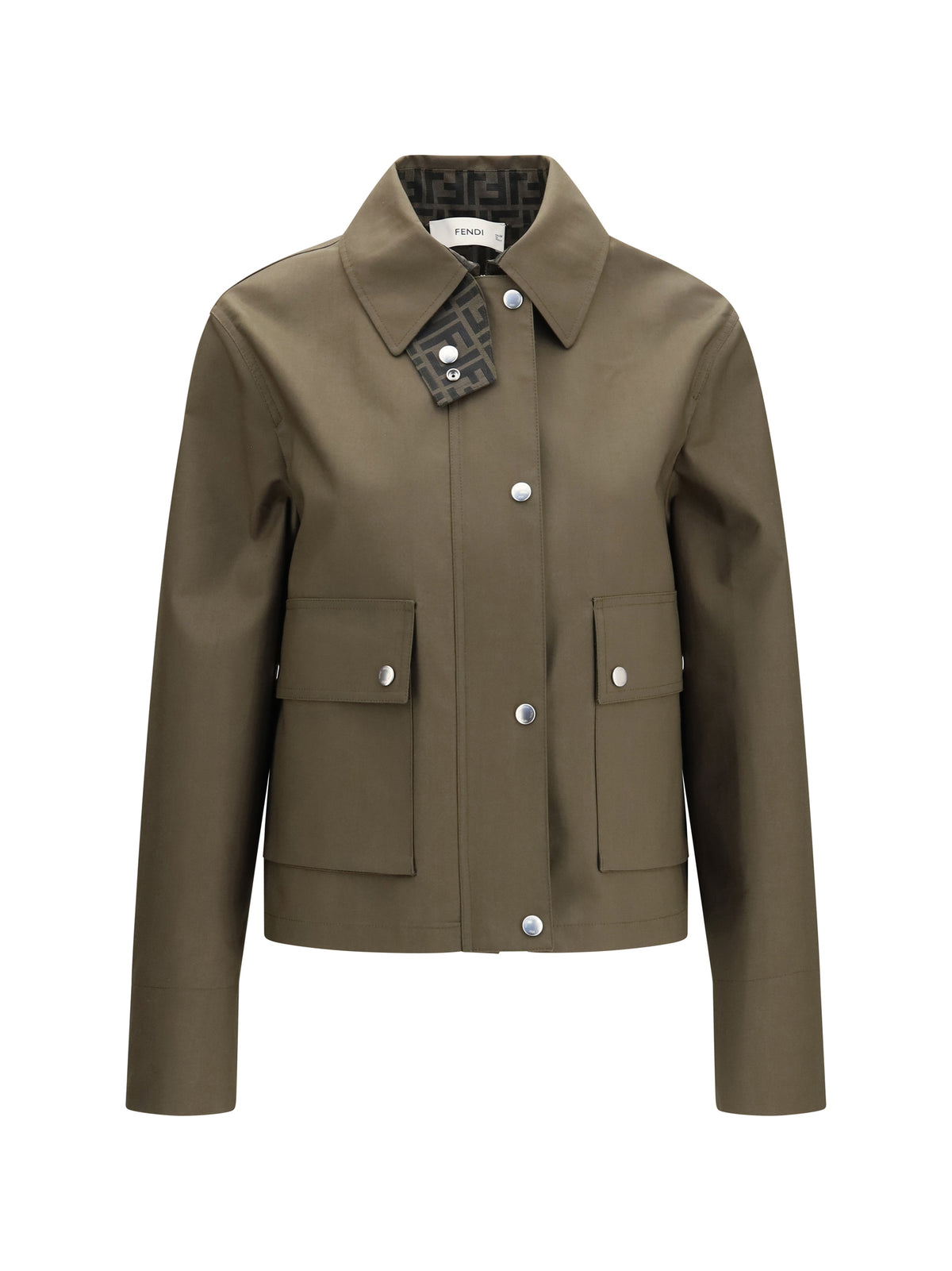 Fendi Women Mackintosh Fabric Jacket FENDI