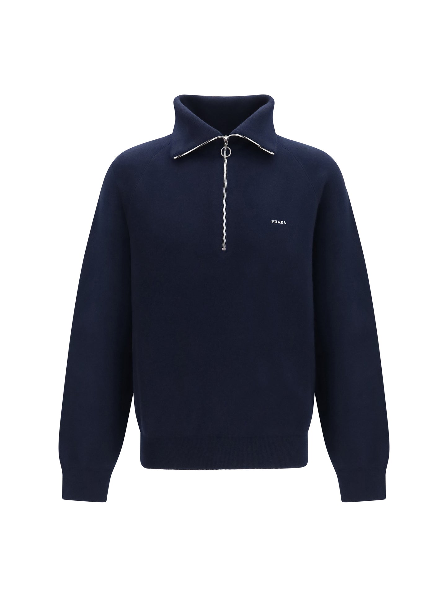 Prada Men Half-Zip Wool And Cashmere Sweater PRADA